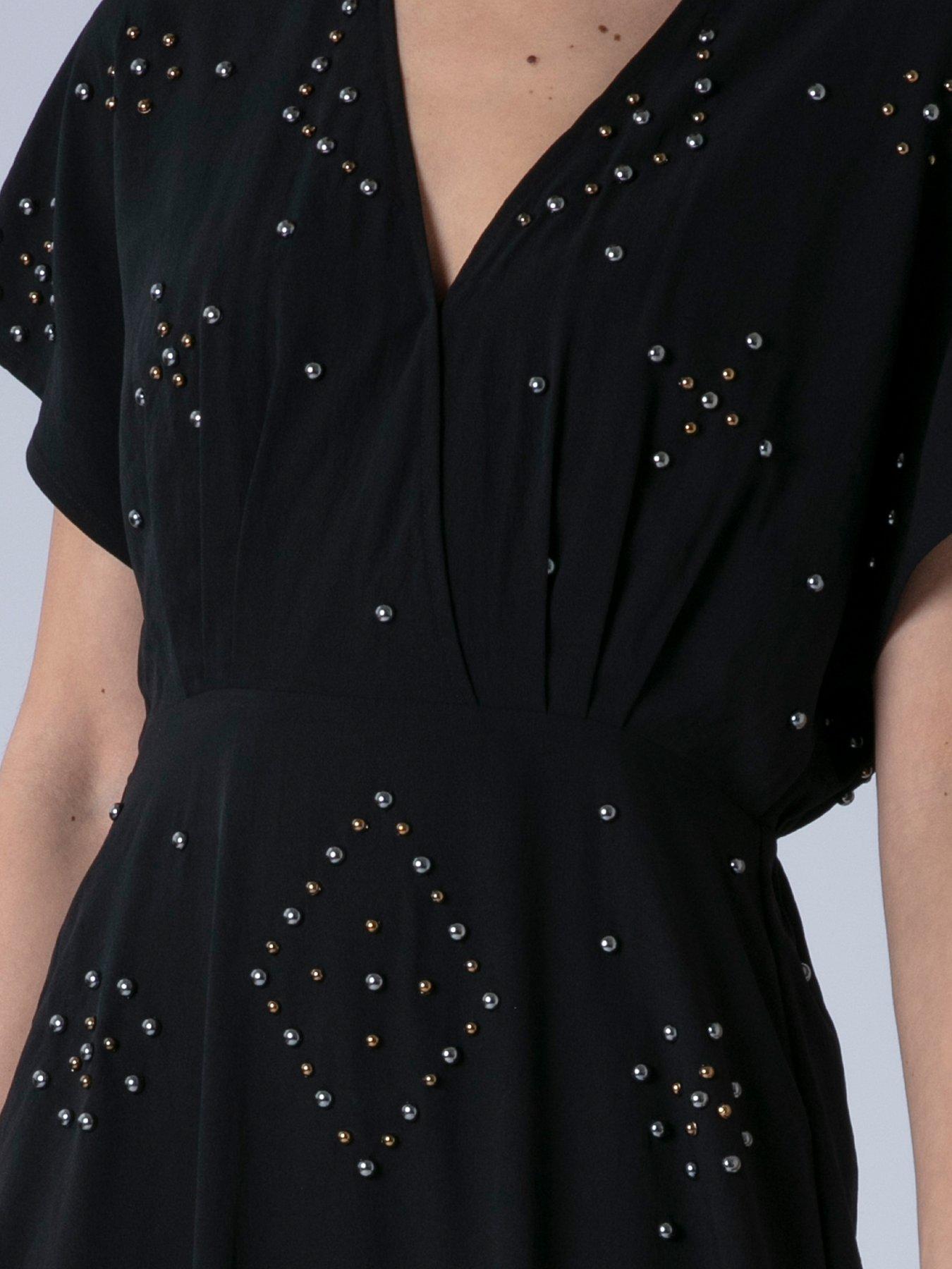 Image 6 of 7 of Religion Sarah Maxi Boho Occasion Dress - Black