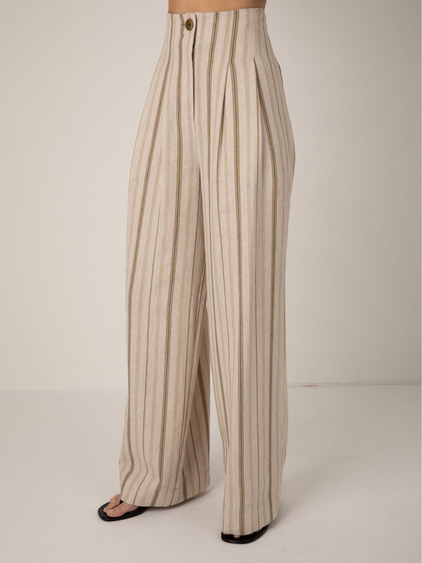 vivere-nellie-stripe-trousers-creamback