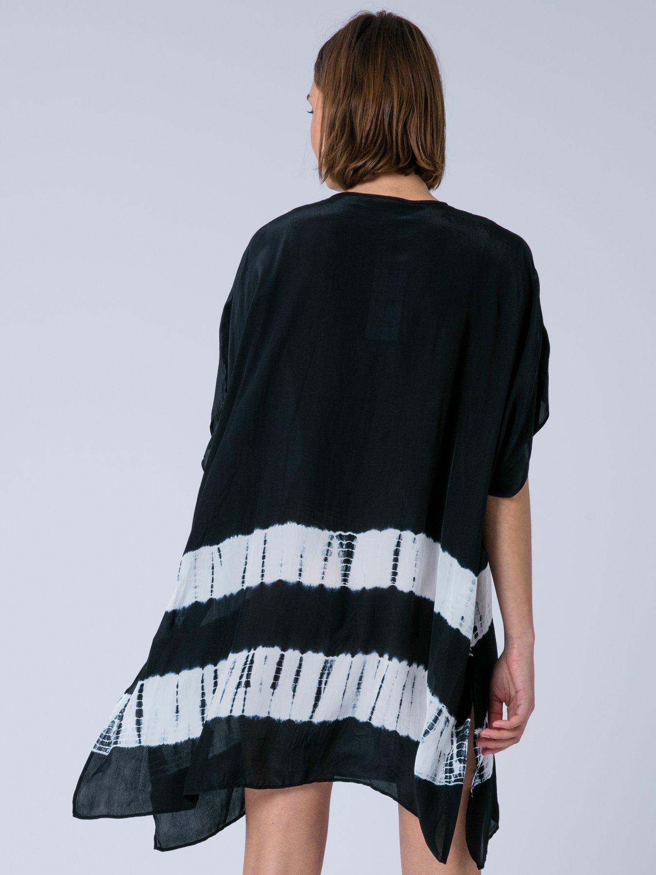 religion-ella-tie-dye-kaftan-beach-wear-blackstillFront