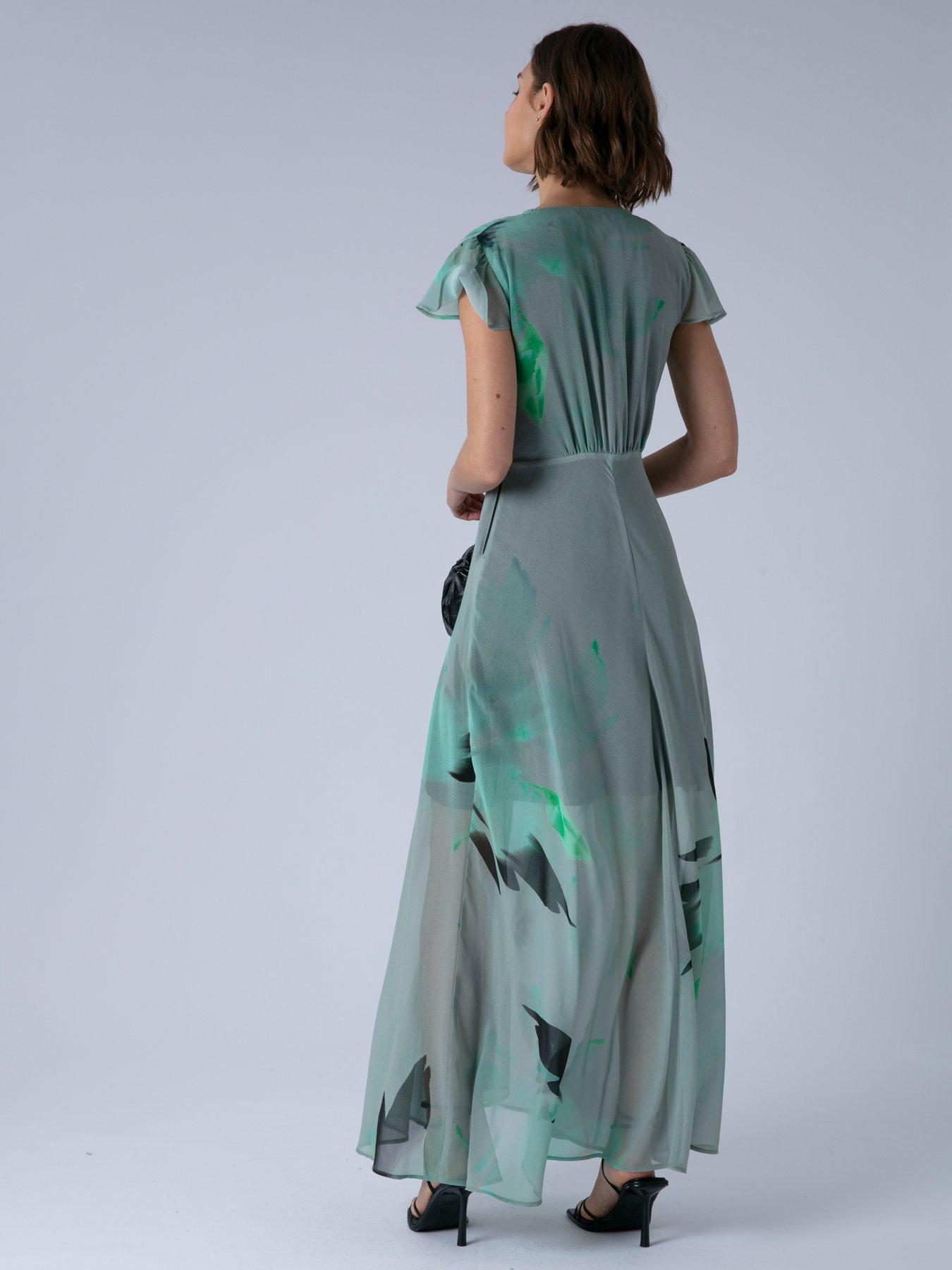 Image 2 of 7 of Religion Indium Maxi Occasion Dress - Green