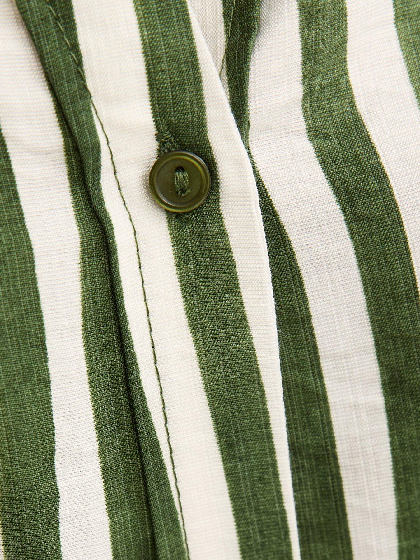 new-look-striped-34-sleeve-shirt-greendetail