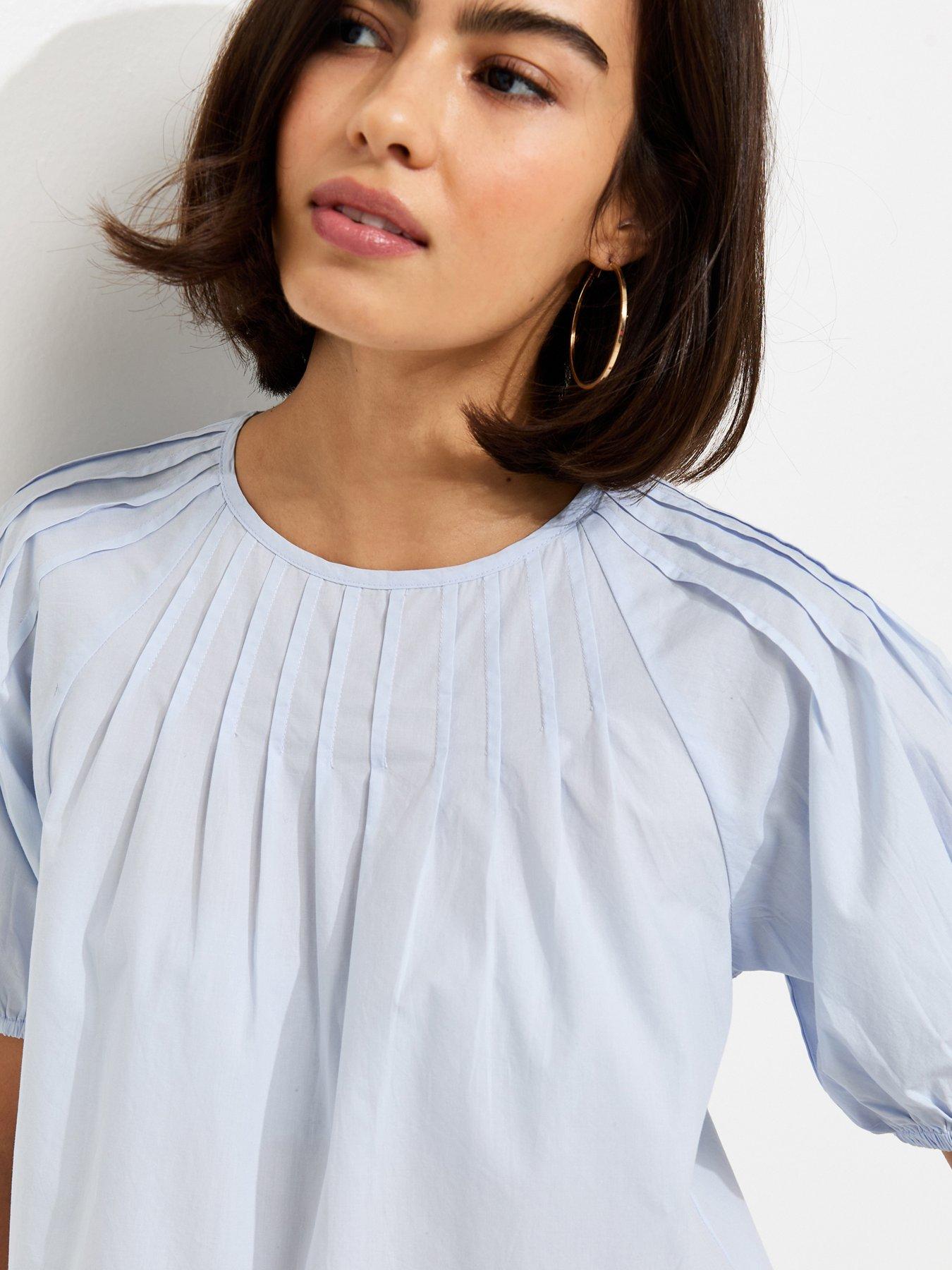 new-look-pintuck-poplin-blouse-light-blueoutfit