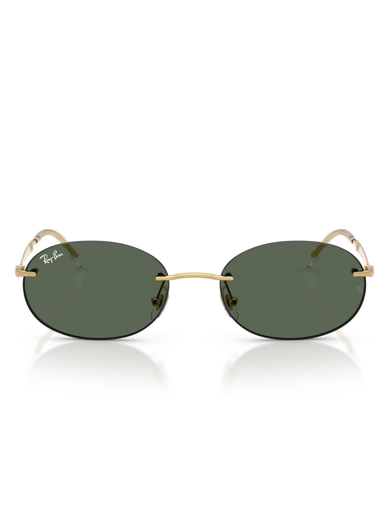 Image 2 of 5 of Ray-Ban Ray Ban 0Rb3767 Oval Sunglasses - Gold