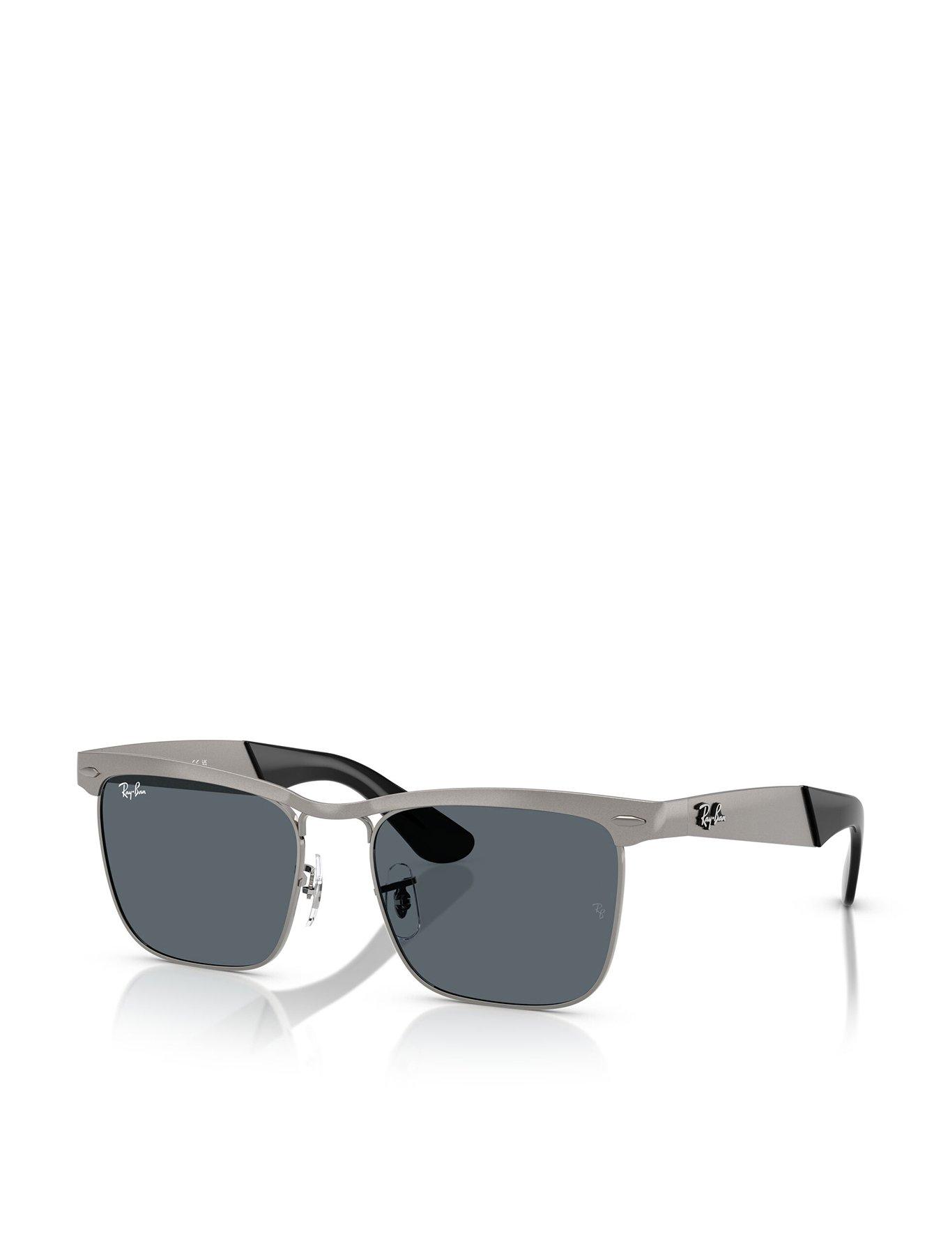 Image 1 of 5 of Ray-Ban Ray Ban Wayfarer Deluxe Square Sunglasses - Grey