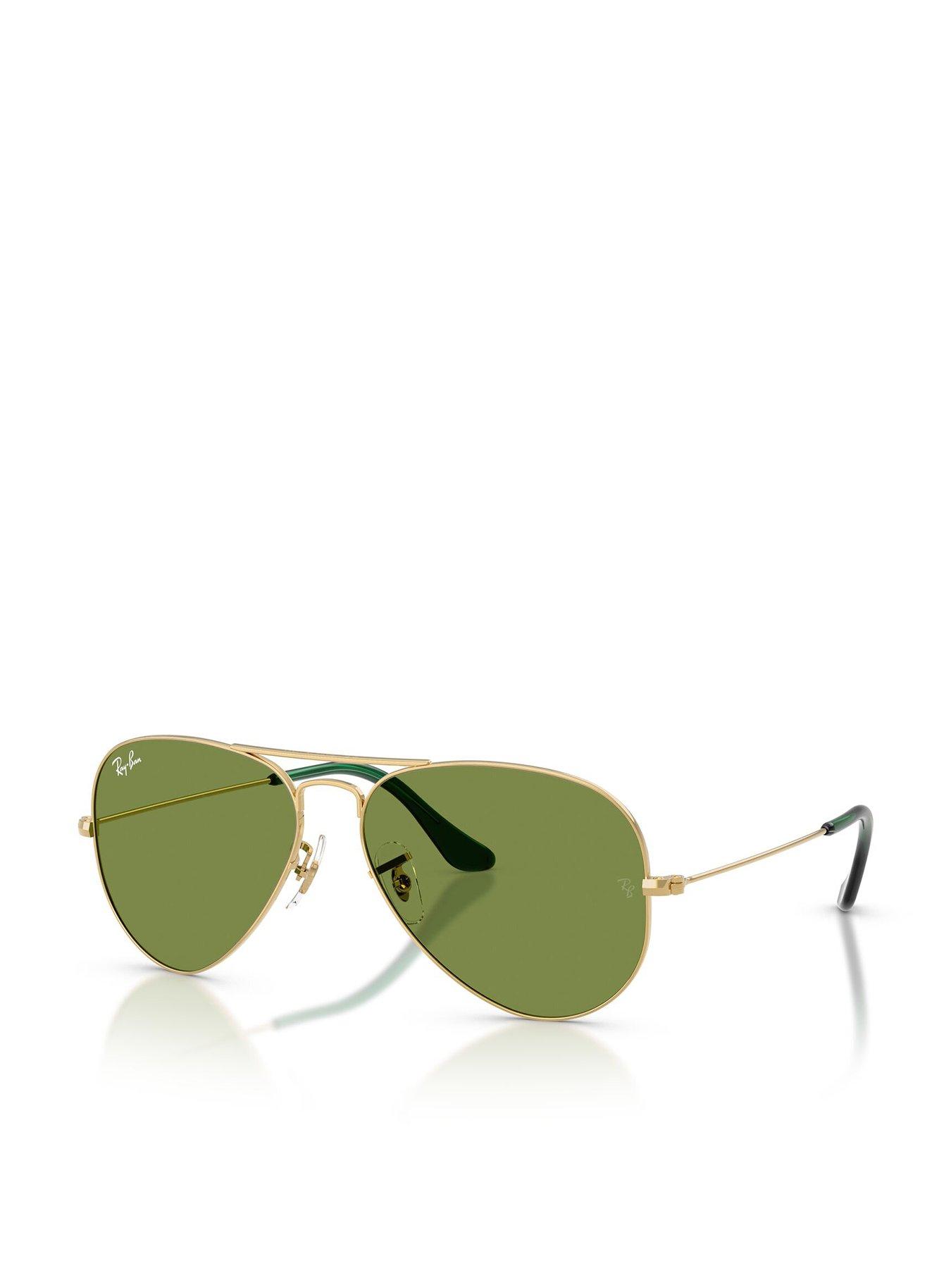 Image 1 of 5 of Ray-Ban Ray Ban Aviator Large Metal Pilot Sunglasses - Gold