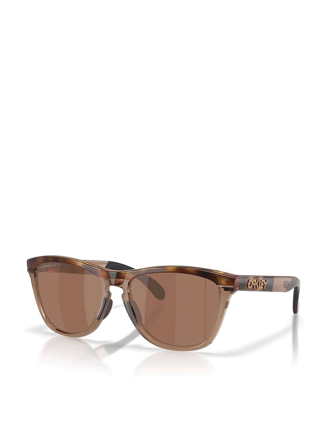 Image 1 of 5 of Oakley Frogskins Range Xl Round Sunglasses - Brown