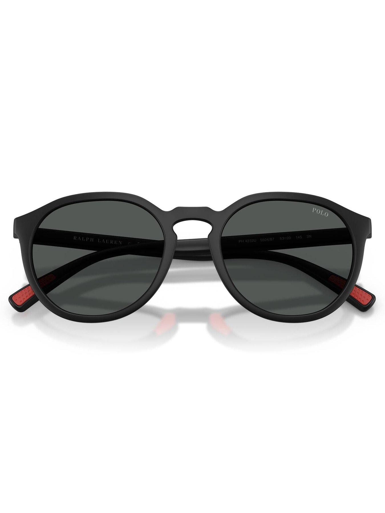 Image 5 of 5 of Polo Ralph Lauren 0Ph4232U Round Sunglasses - Black