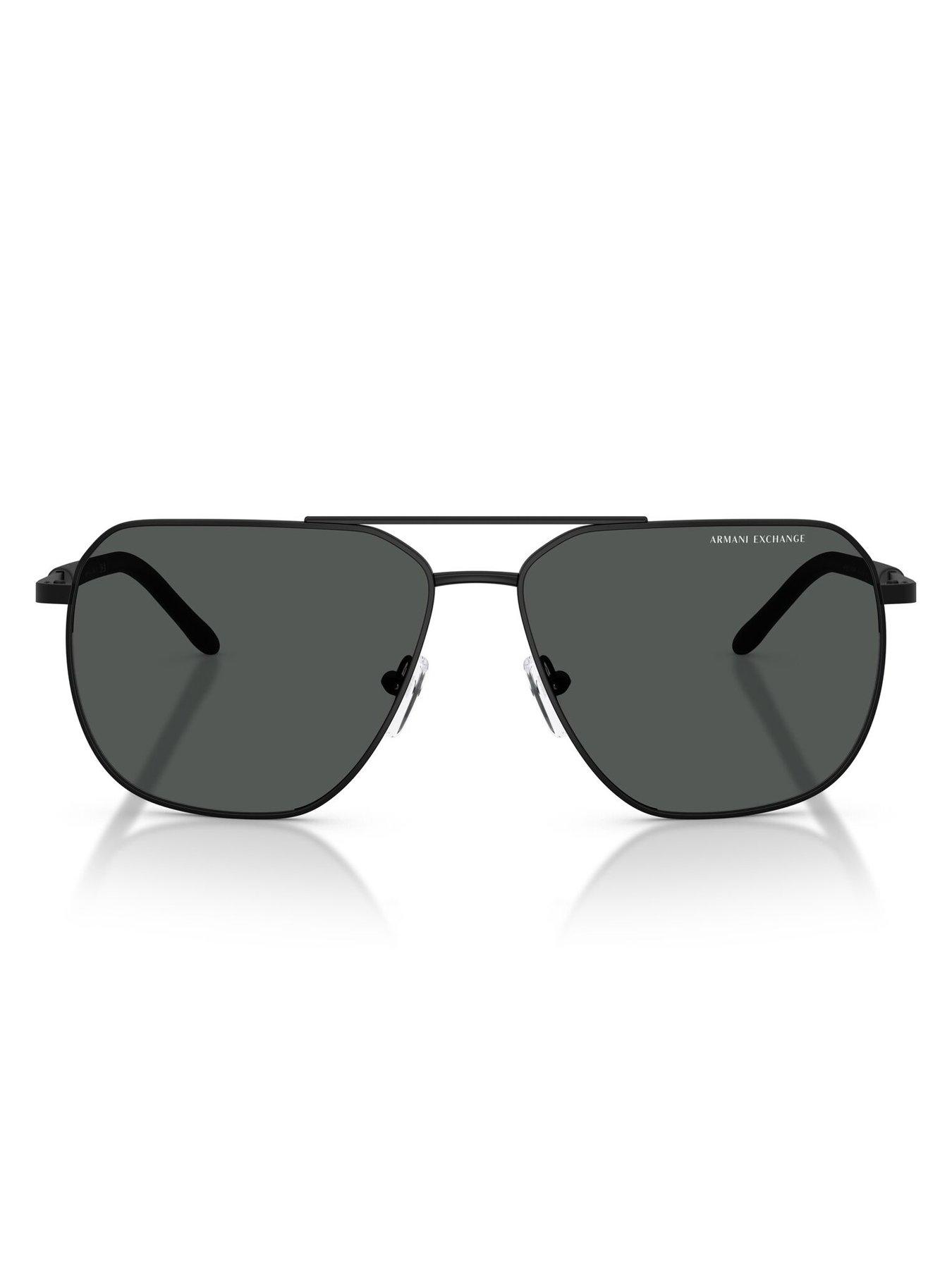 armani-exchange-0ax2057s-pilot-sunglasses-blackdetail