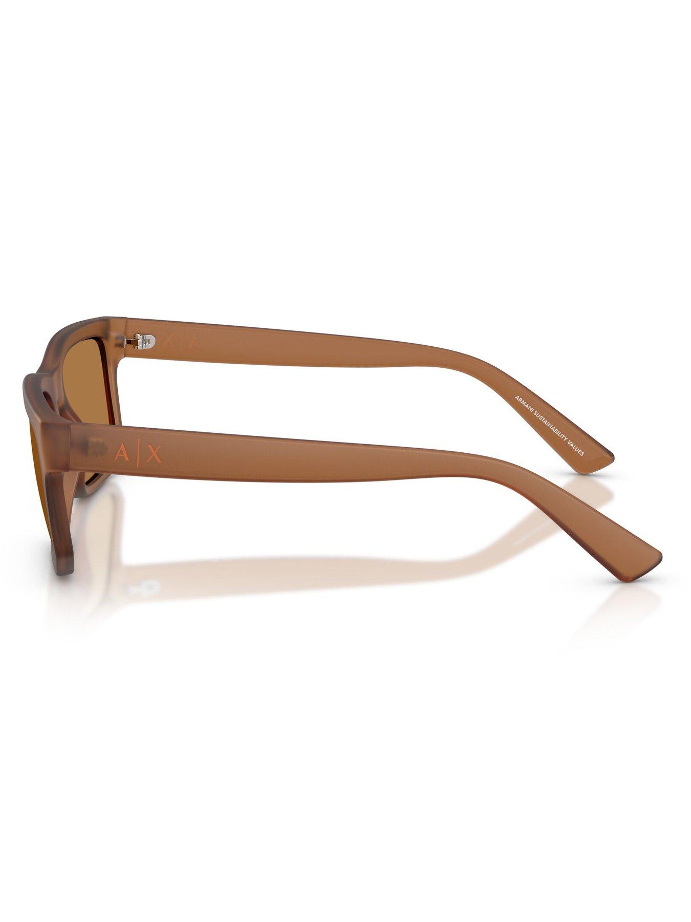 Image 2 of 5 of Armani Exchange 0Ax4165S Square Sunglasses - Brown