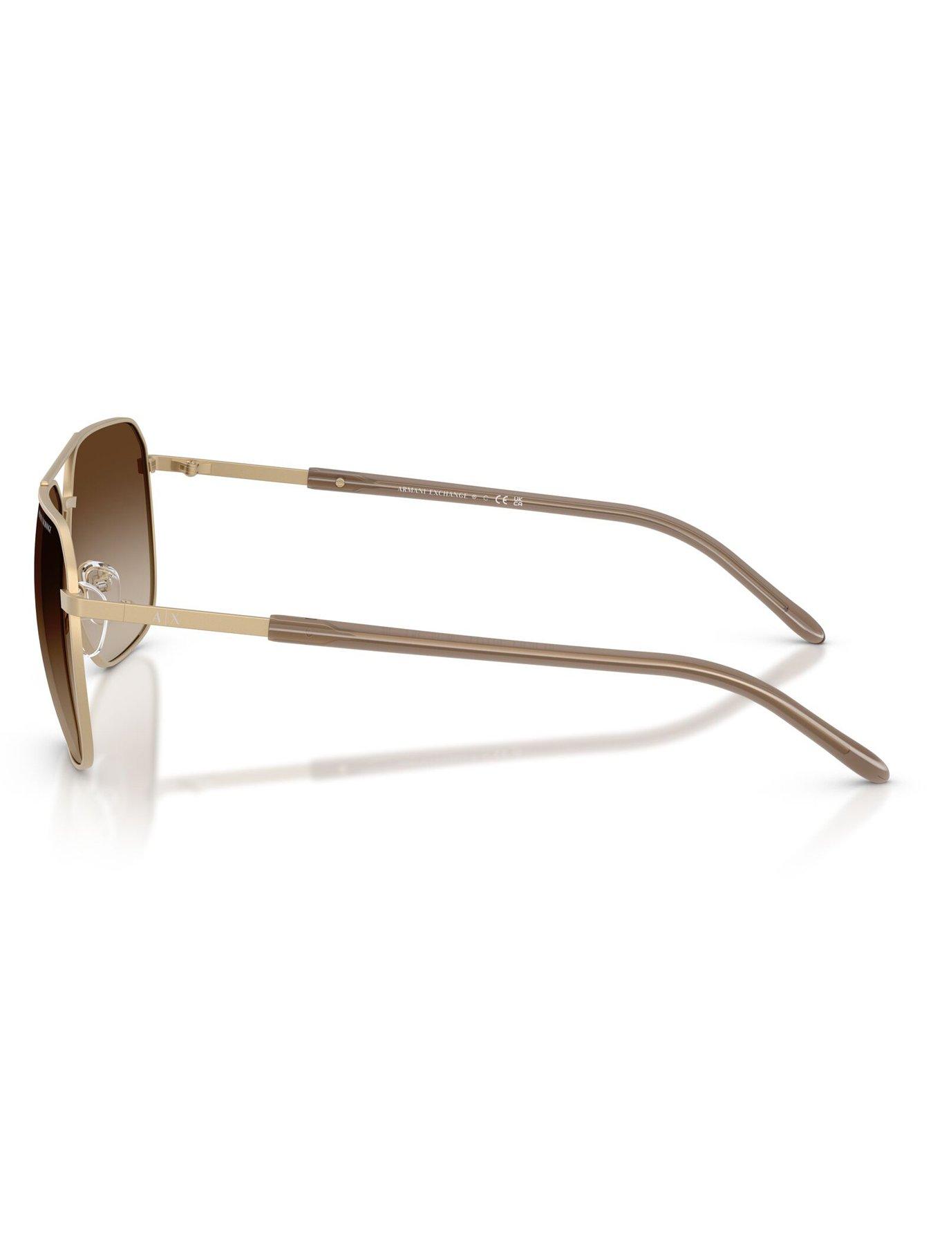 Image 2 of 5 of Armani Exchange 0Ax2057S Pilot Sunglasses - Gold