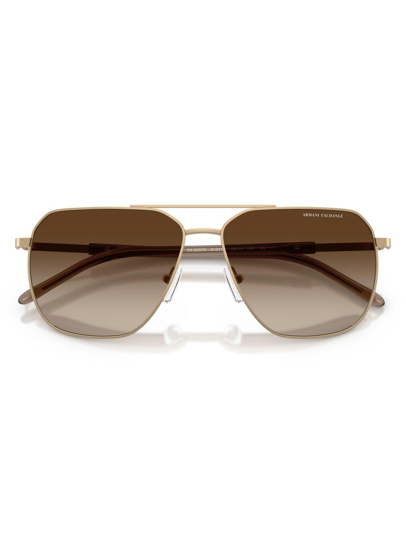 Image 5 of 5 of Armani Exchange 0Ax2057S Pilot Sunglasses - Gold