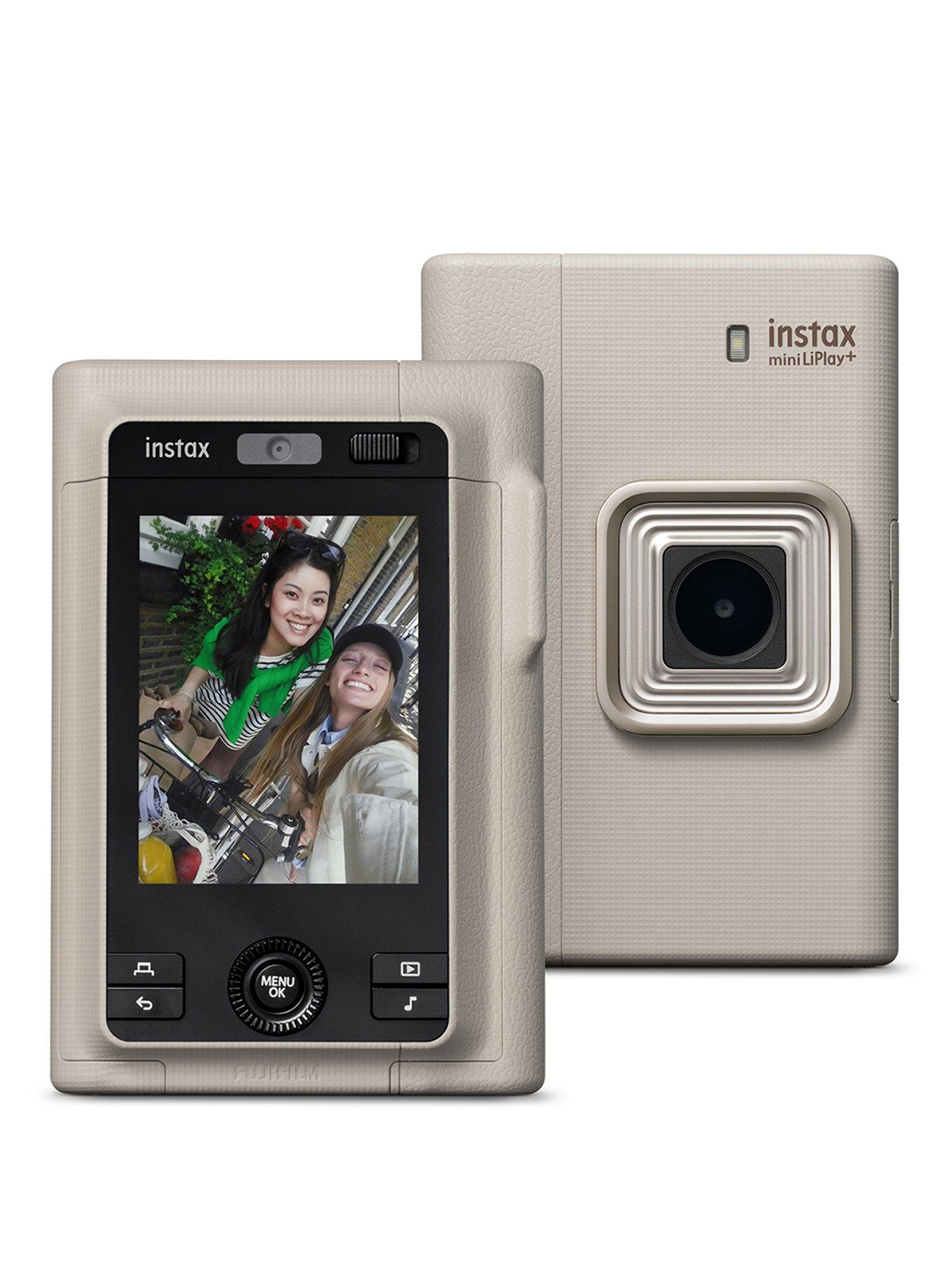 Image 1 of 6 of Fujifilm Instax Fujifilm Instax Mini LiPlay Plus Hybrid Instant Camera - Beige