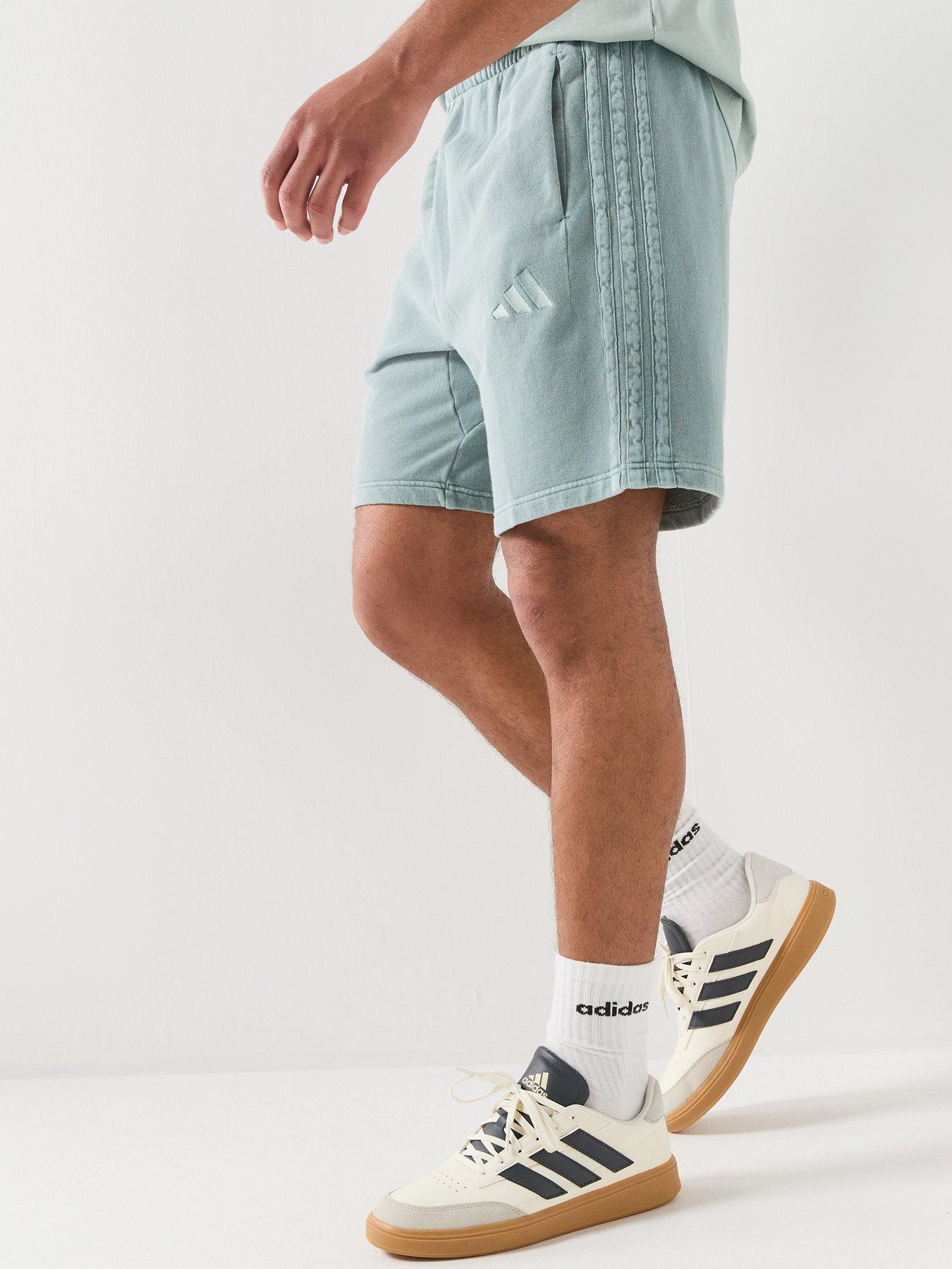 adidas Sportswear Men's All Szn French Terry Washed 8 Inch Shorts - Green