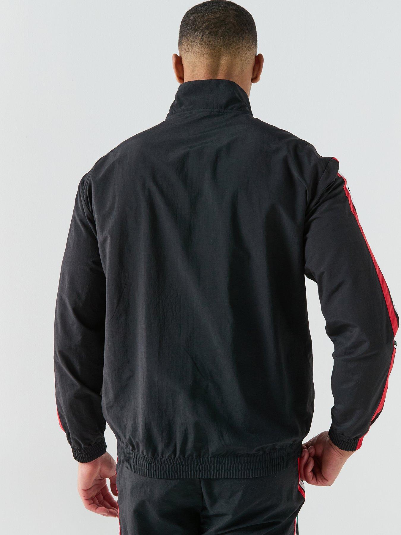 Image 2 of 5 of adidas Sportswear Men's Essentials 3 Stripes Woven Tracksuit Top - Black