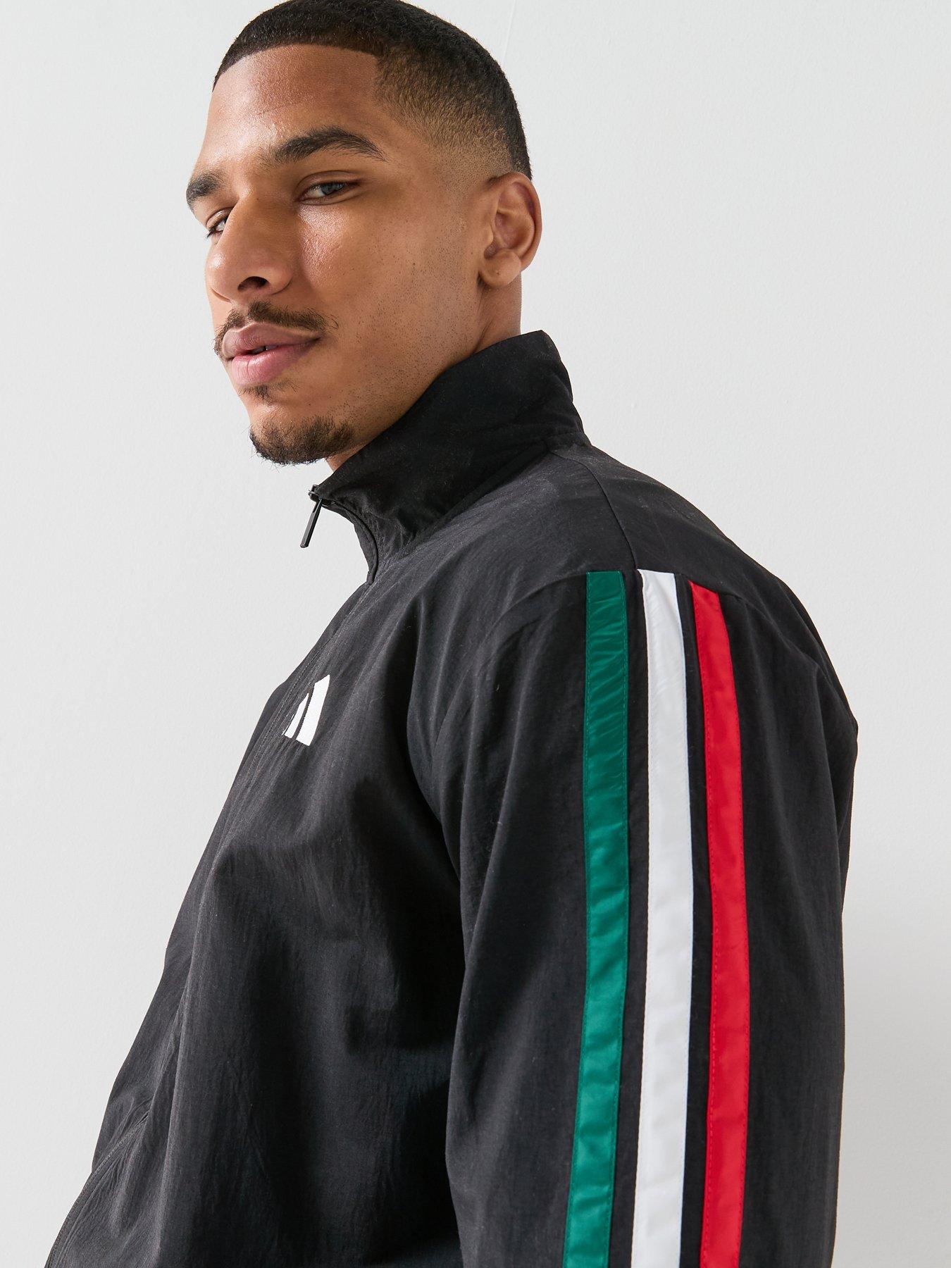 Image 4 of 5 of adidas Sportswear Men's Essentials 3 Stripes Woven Tracksuit Top - Black