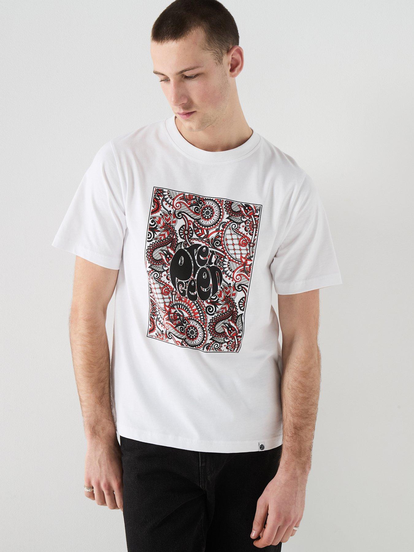 Pretty Green Pretty Green Resonance Box Graphic T-shirt - White