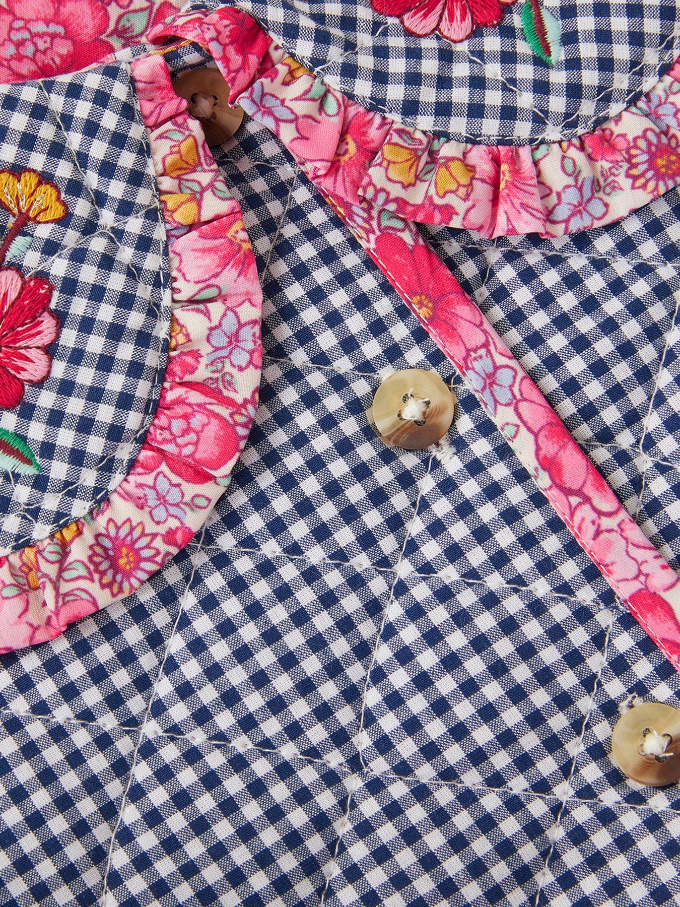 monsoon-girls-treasure-trove-gingham-jacket-navyoutfit