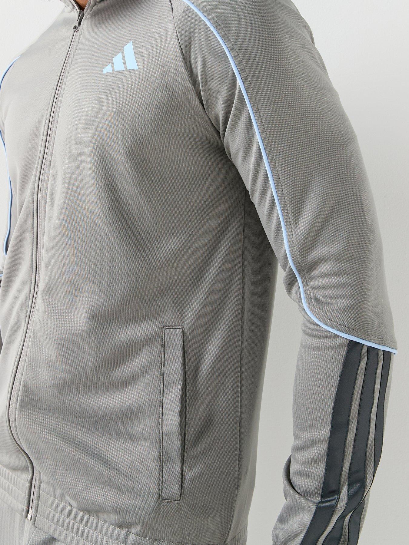 Image 5 of 7 of adidas Sportswear Men's 3 Stripes Tracksuit - Grey