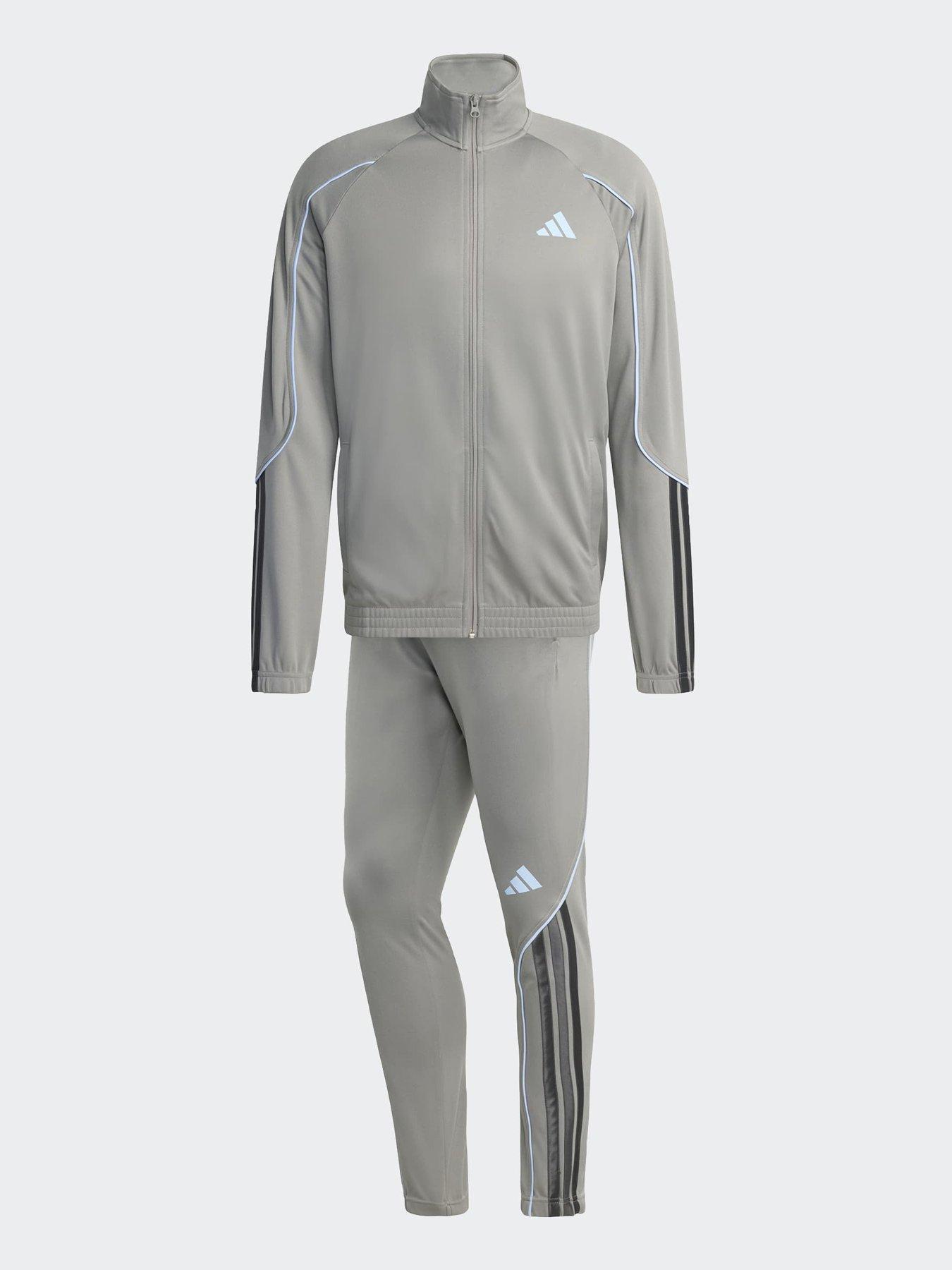 Image 7 of 7 of adidas Sportswear Men's 3 Stripes Tracksuit - Grey