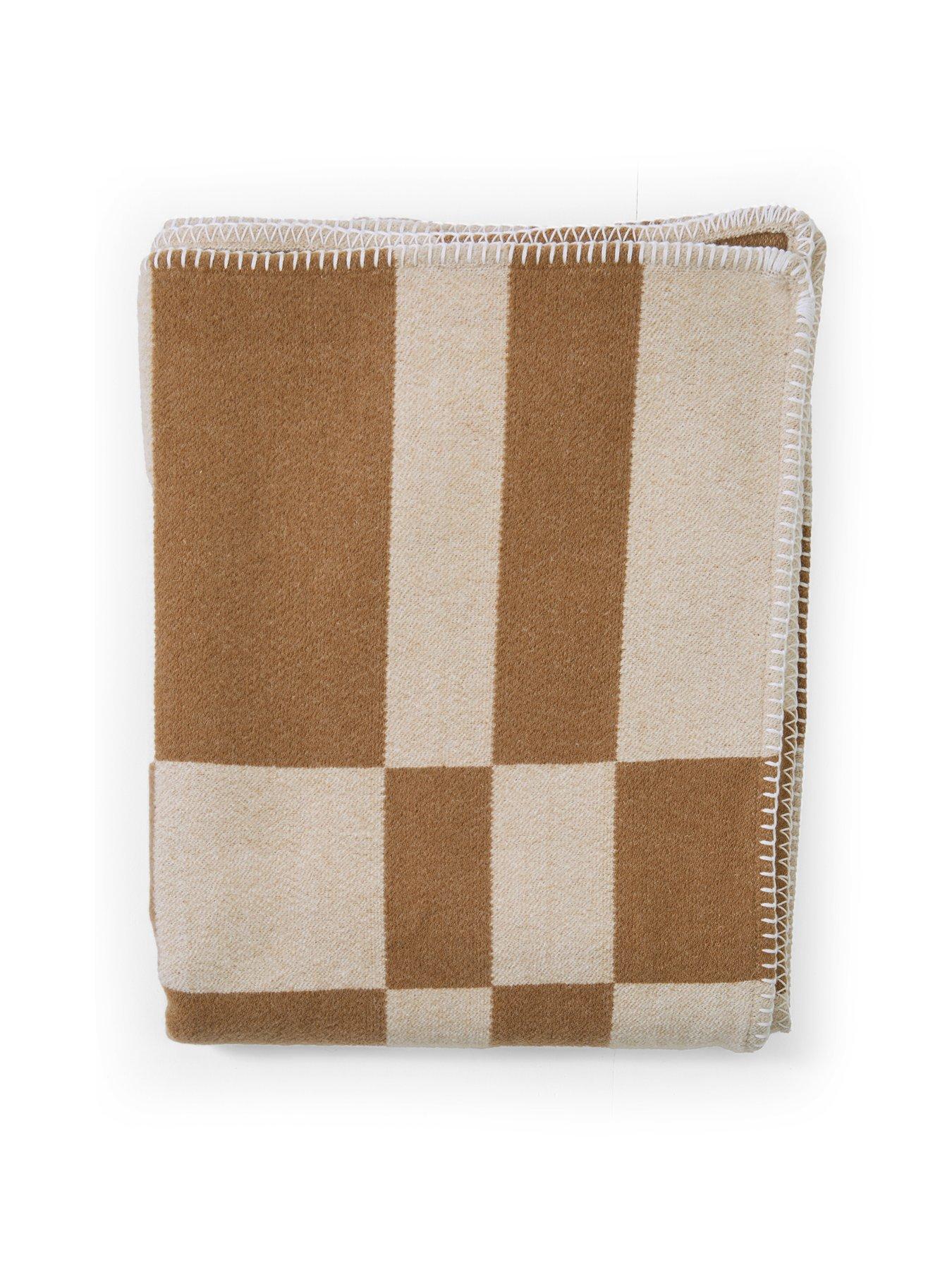 Image 3 of 6 of The Very Collection Checkerboard Knitted Throw