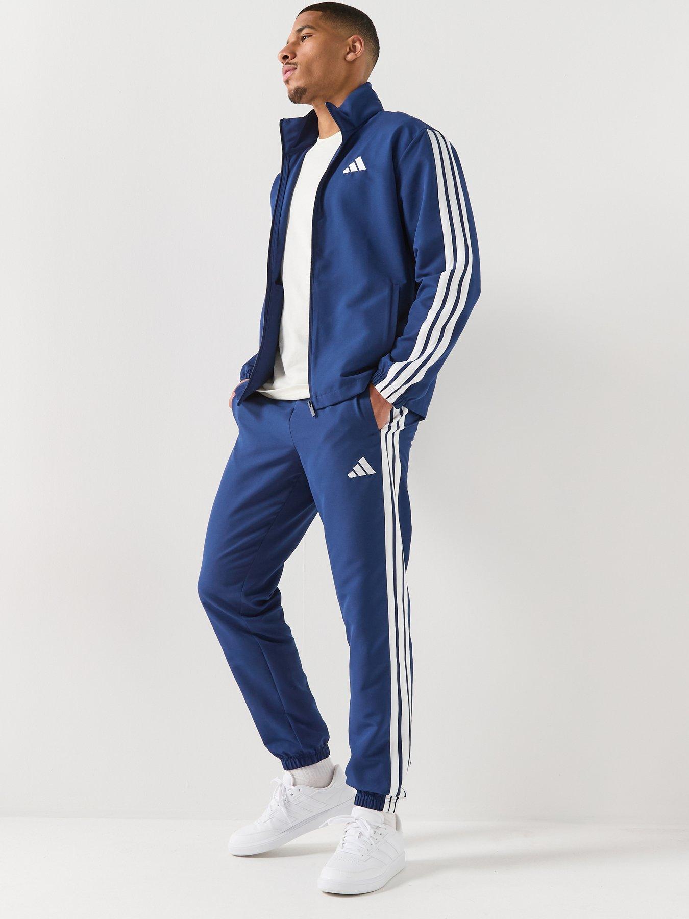 Image 1 of 6 of adidas Sportswear Men's 3 Stripes Tracksuits - Blue