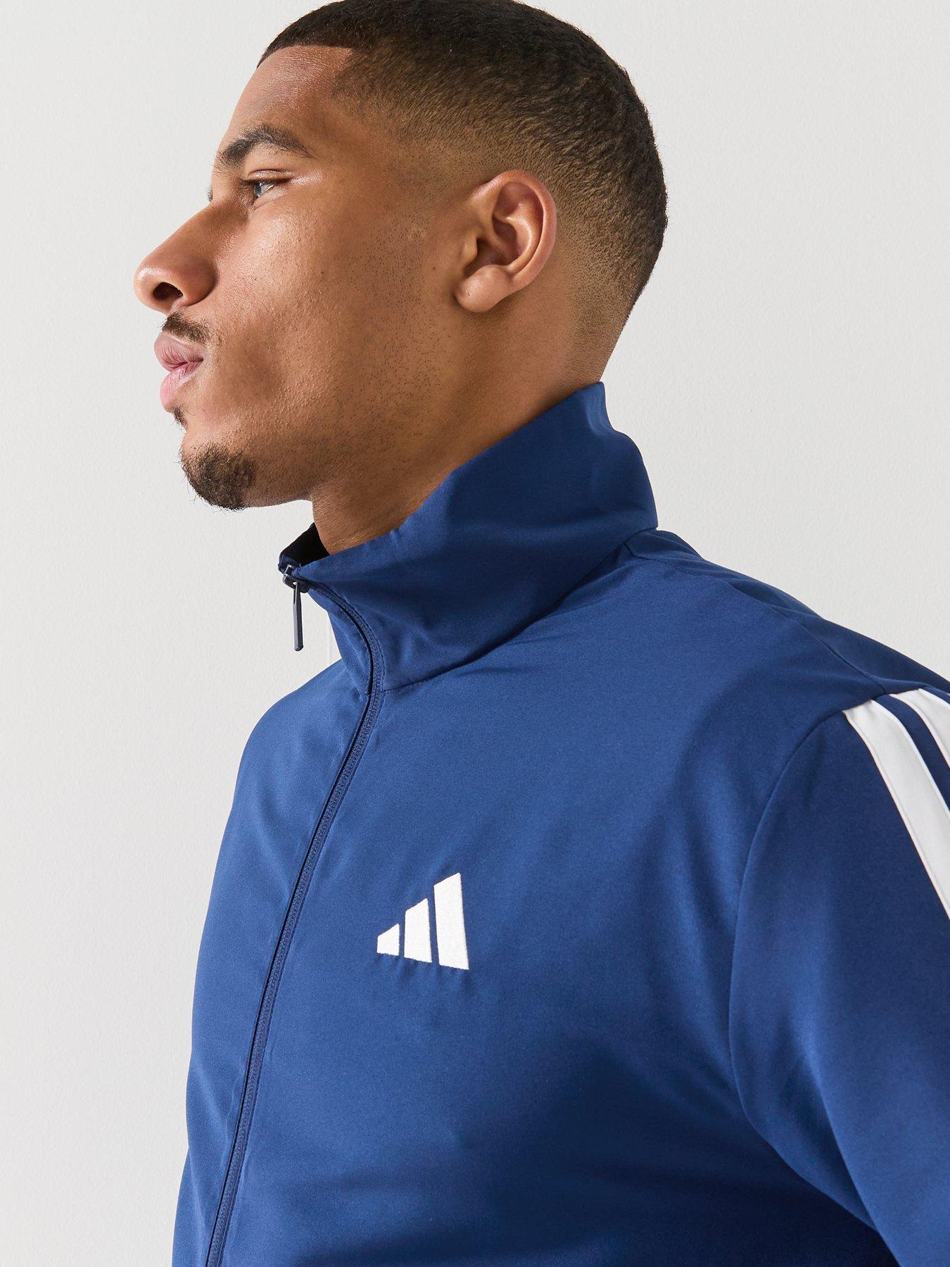 Image 4 of 6 of adidas Sportswear Men's 3 Stripes Tracksuits - Blue