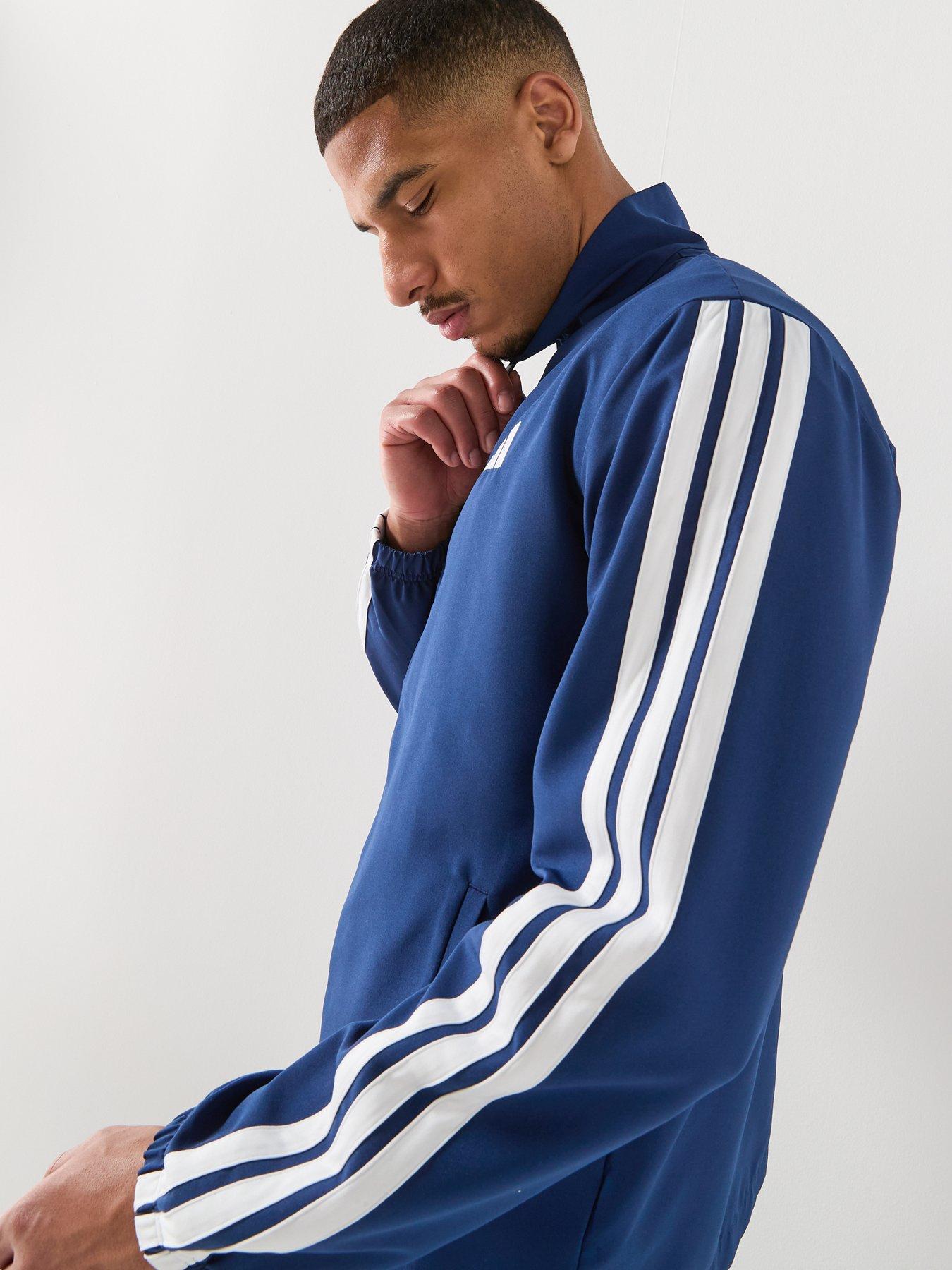 Image 5 of 6 of adidas Sportswear Men's 3 Stripes Tracksuits - Blue