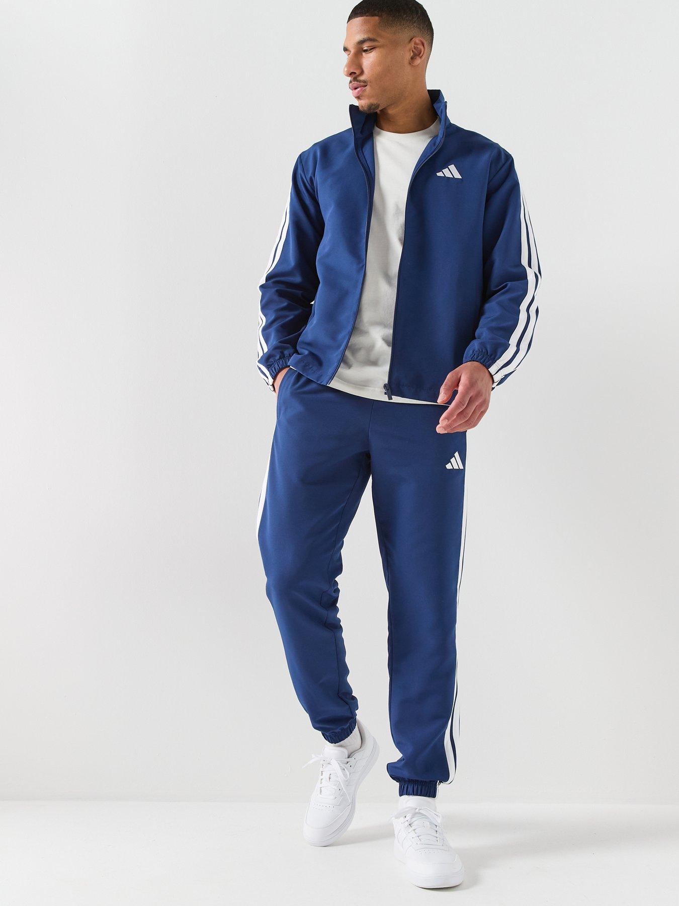 Image 6 of 6 of adidas Sportswear Men's 3 Stripes Tracksuits - Blue