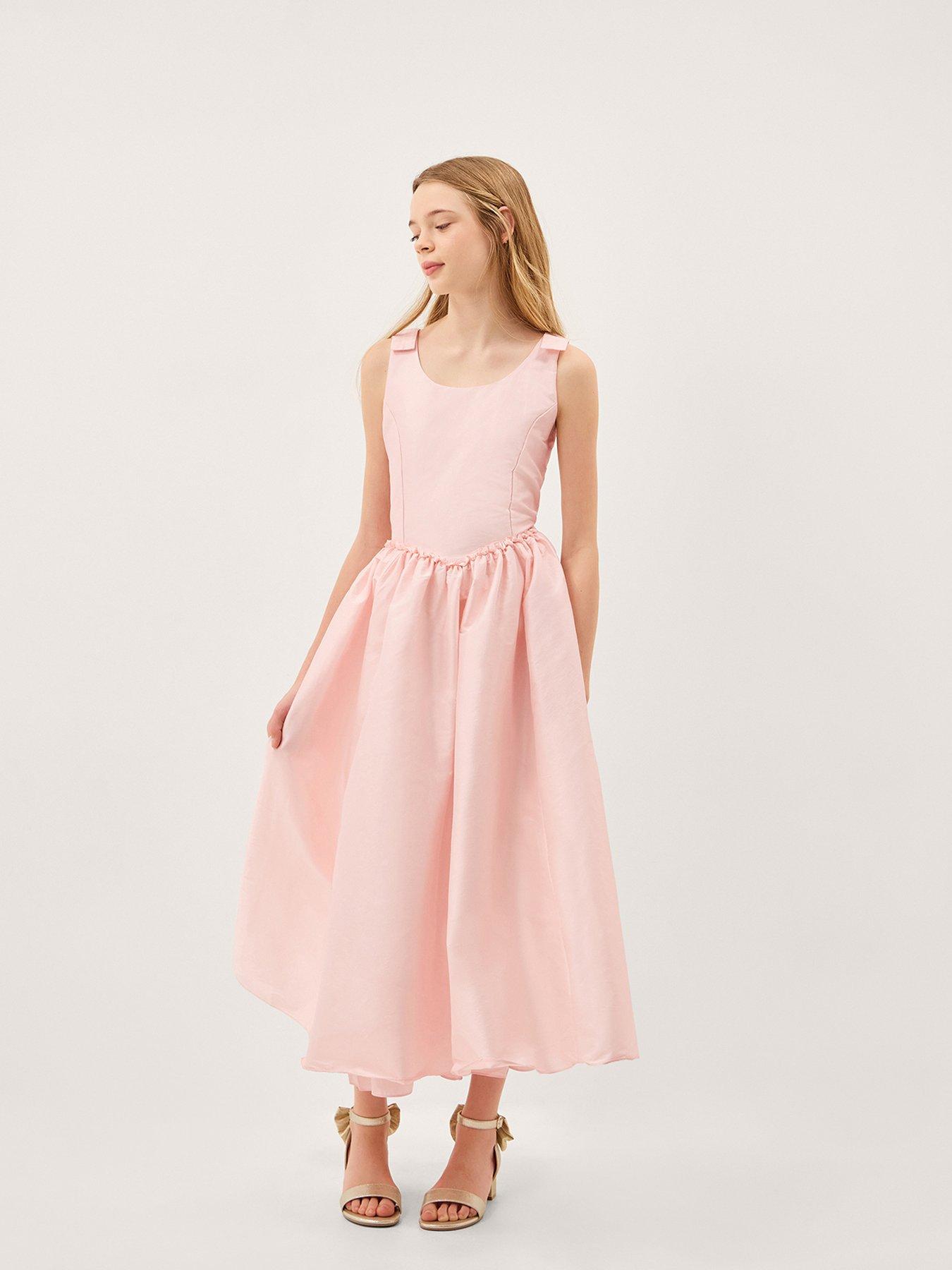 Monsoon Girls Ohio Structured Prom Dress - Pink