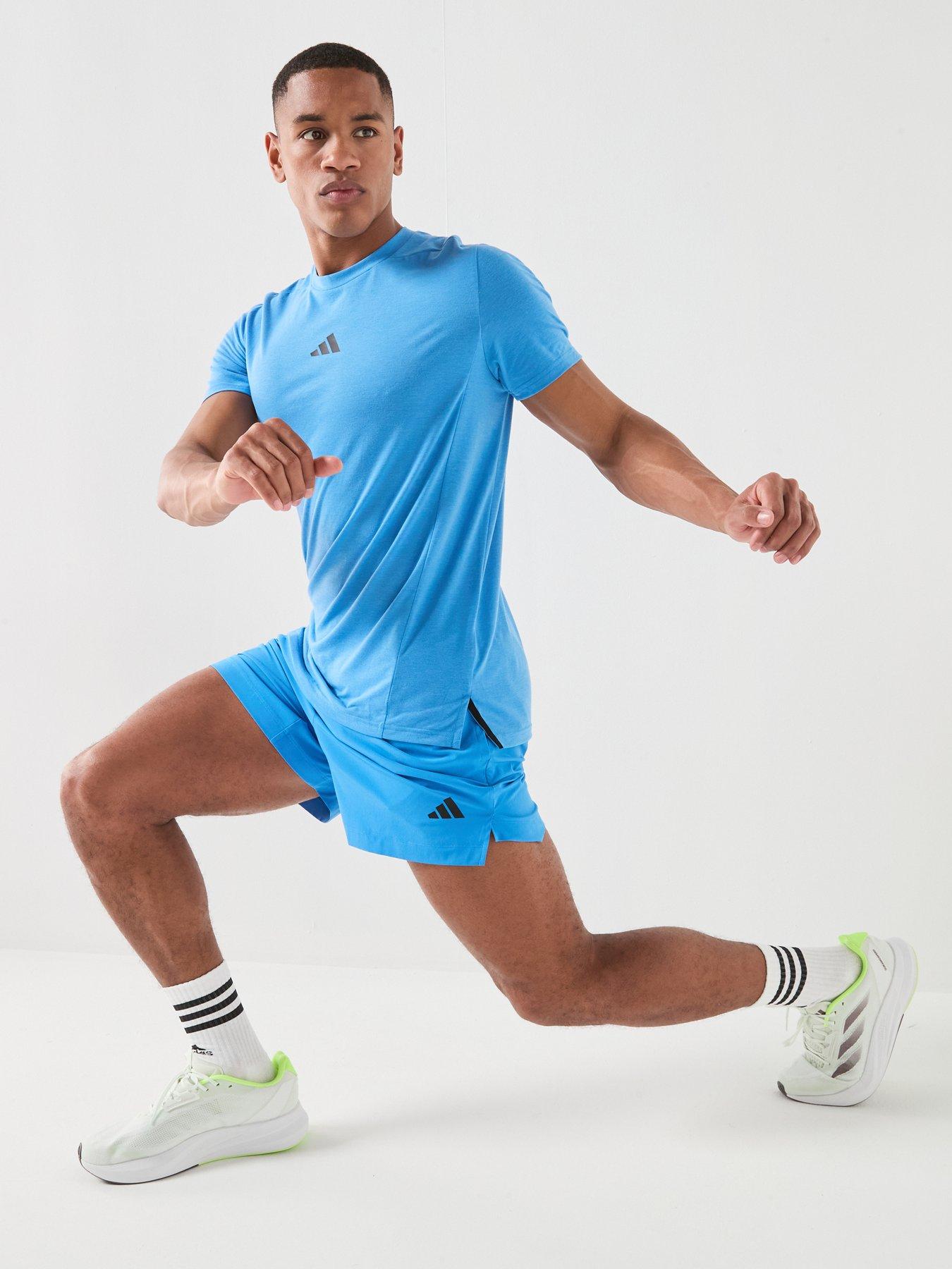 Image 1 of 6 of adidas Mens Training D4t T-shirt - Blue