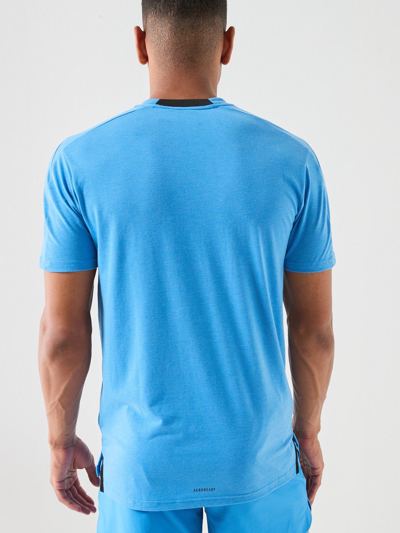 Image 2 of 6 of adidas Mens Training D4t T-shirt - Blue