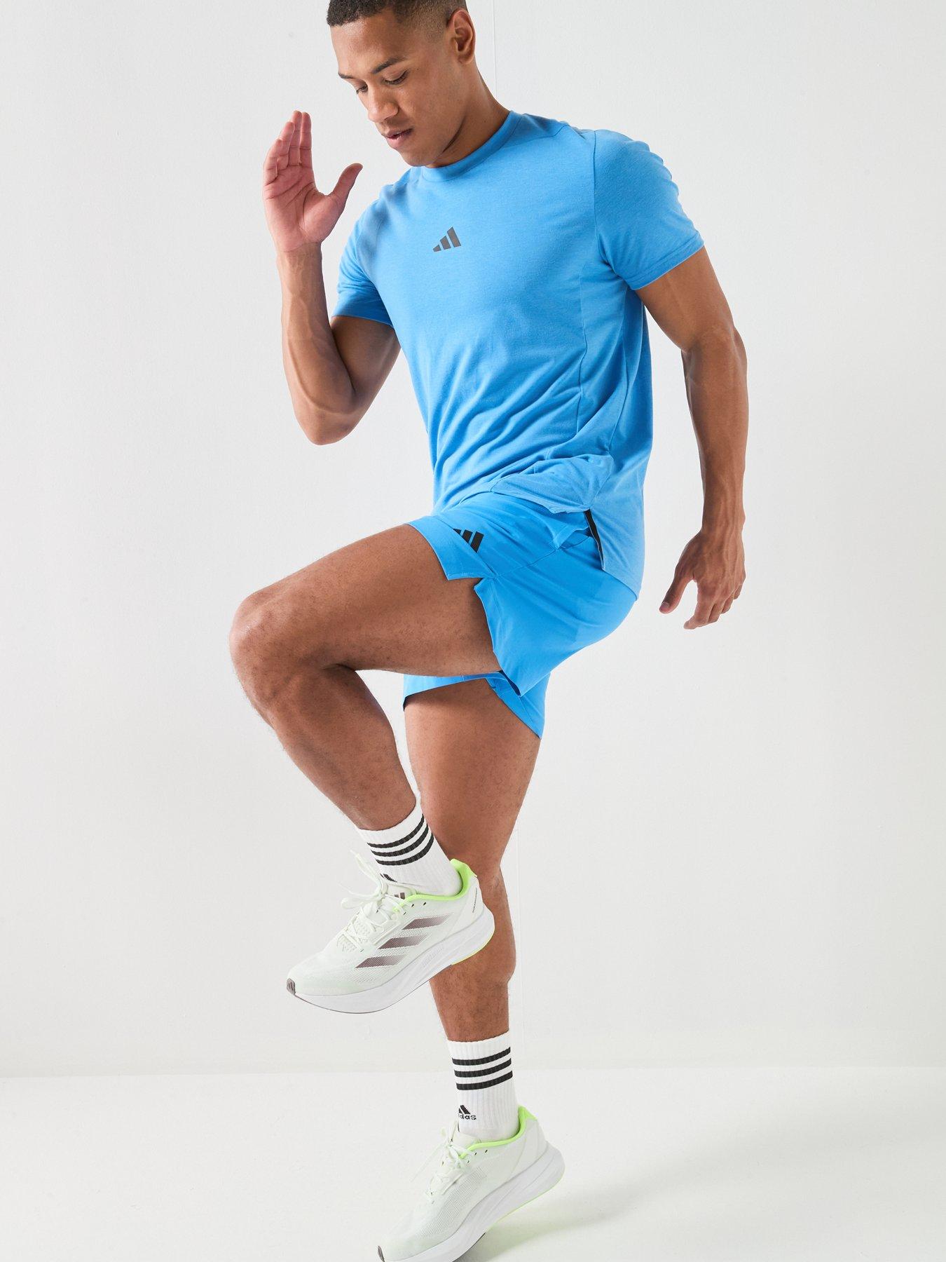 Image 3 of 6 of adidas Mens Training D4t T-shirt - Blue