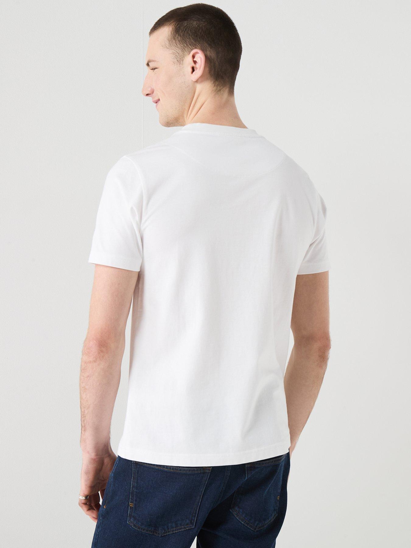 Image 2 of 5 of Pretty Green Pretty Green Sinclair T-shirt - White