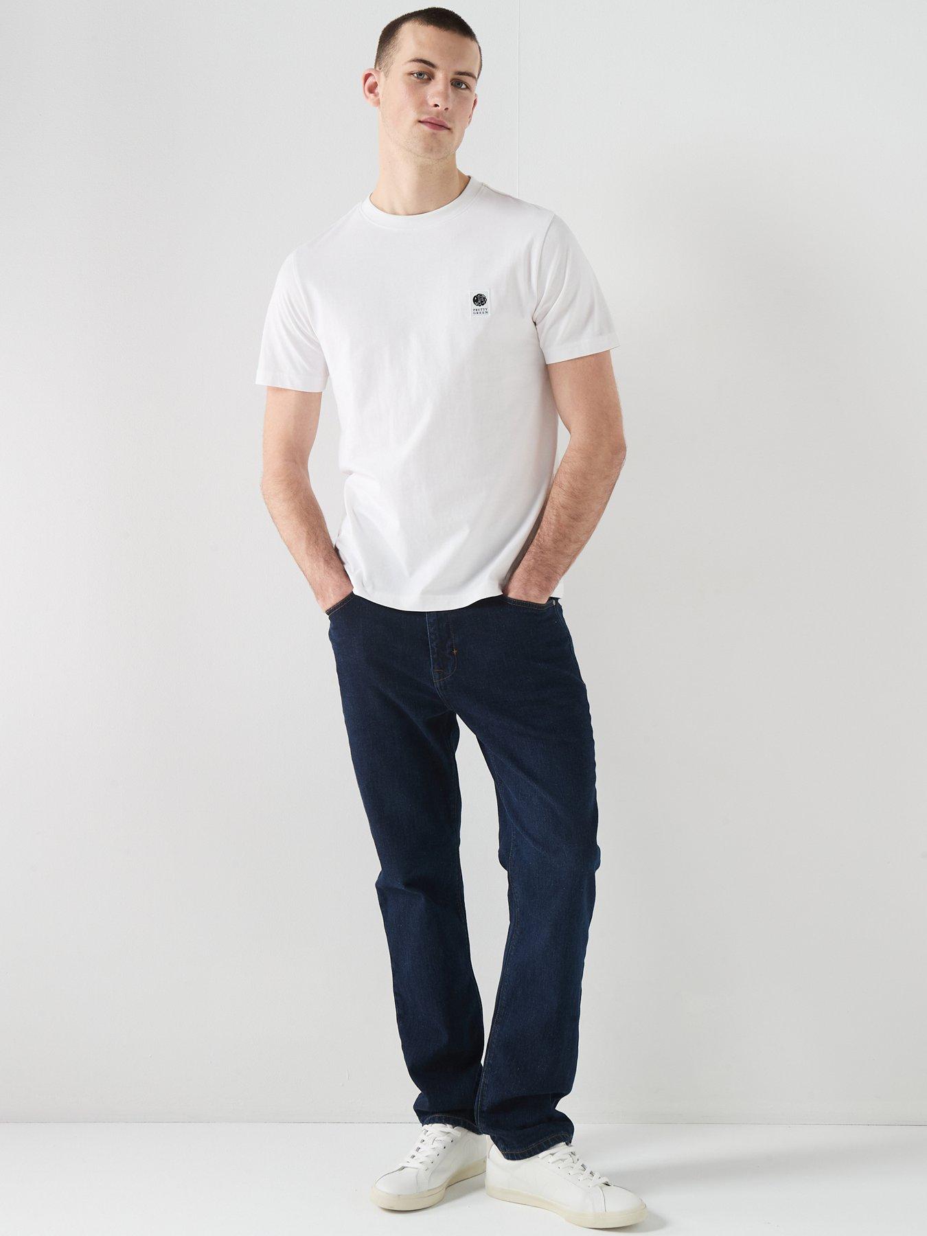 Image 3 of 5 of Pretty Green Pretty Green Sinclair T-shirt - White