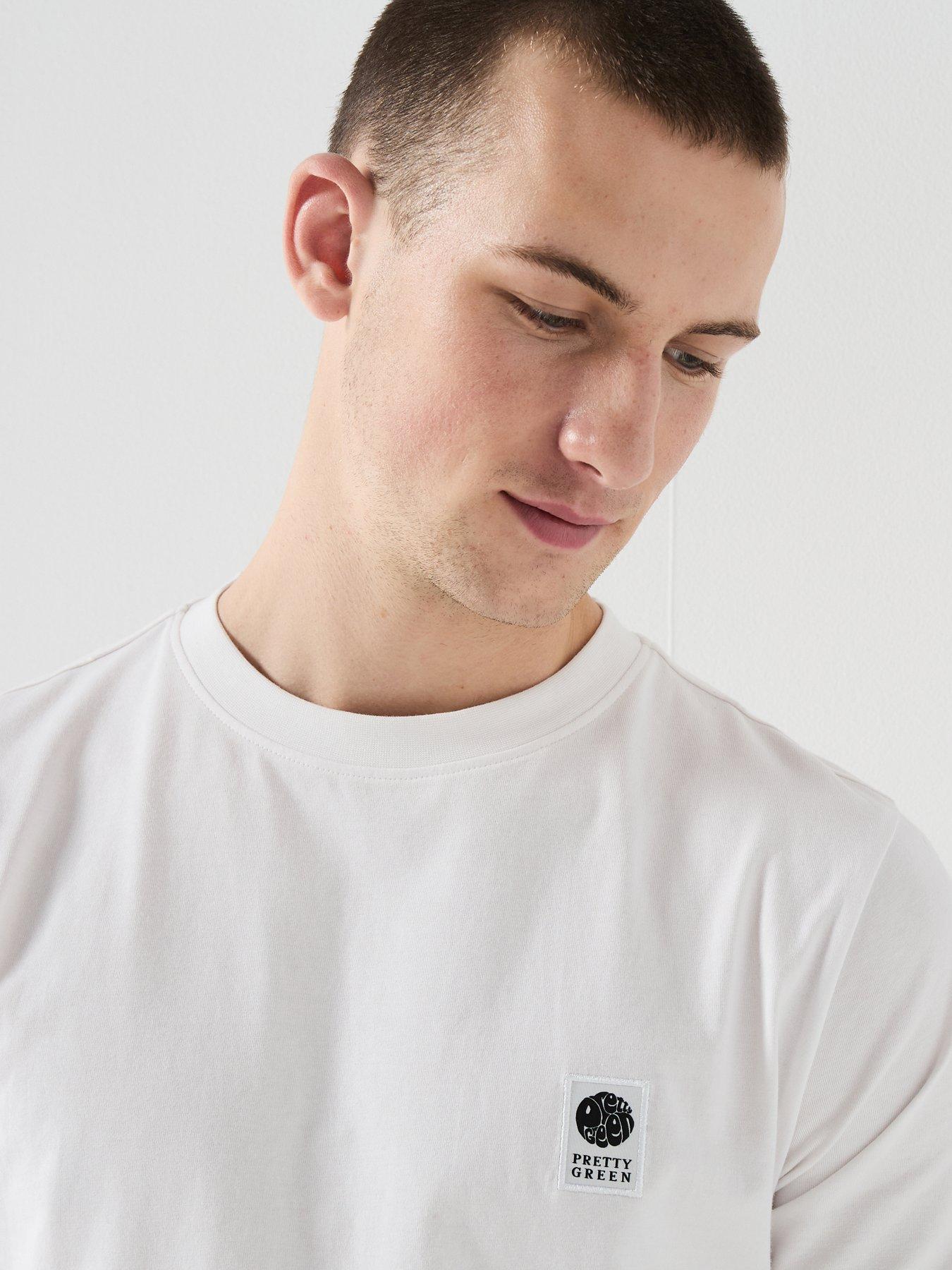 Image 4 of 5 of Pretty Green Pretty Green Sinclair T-shirt - White