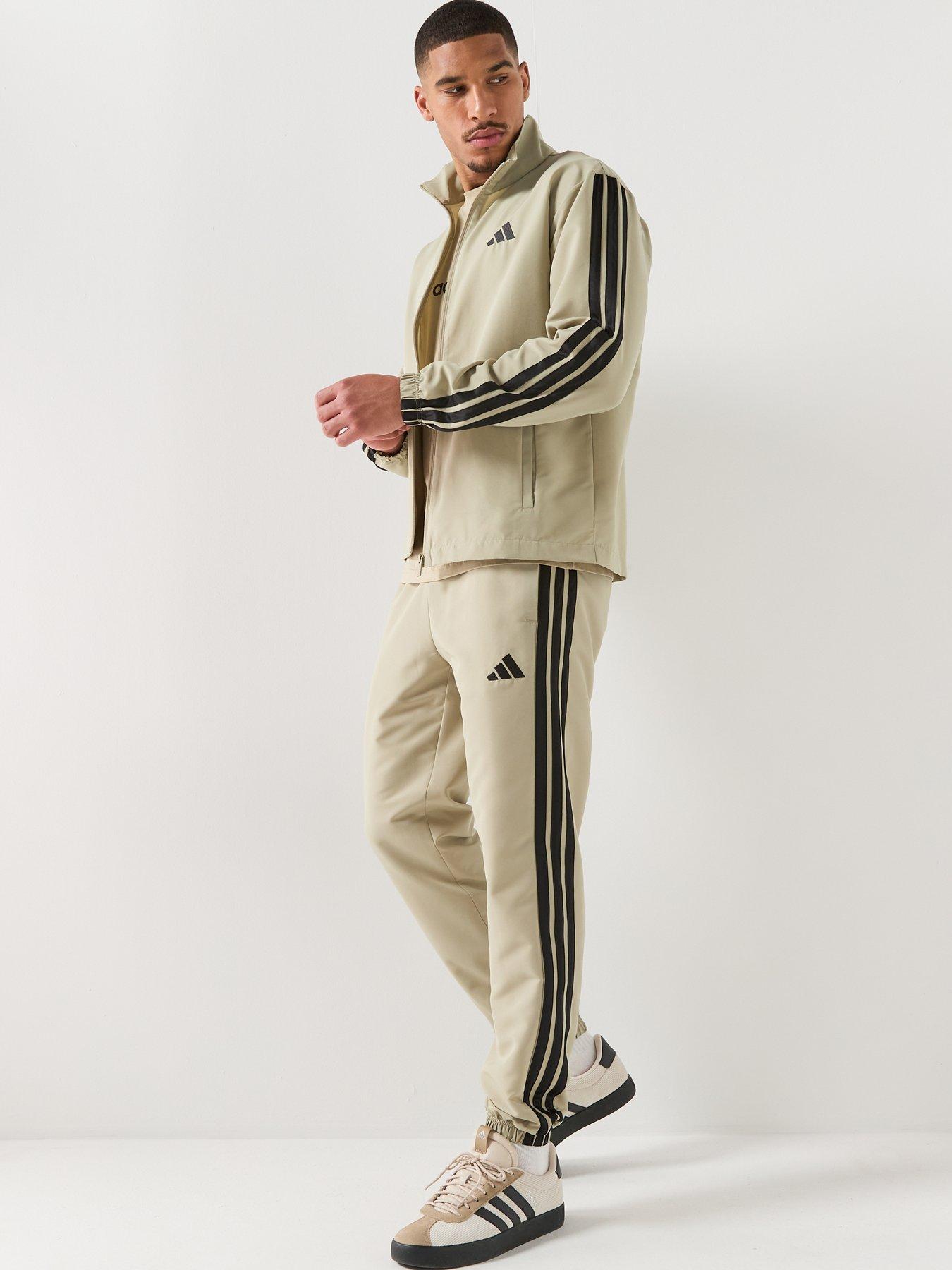 Image 3 of 6 of adidas Sportswear Men's 3 Stripes Woven Tracksuit - Wonder Cargo