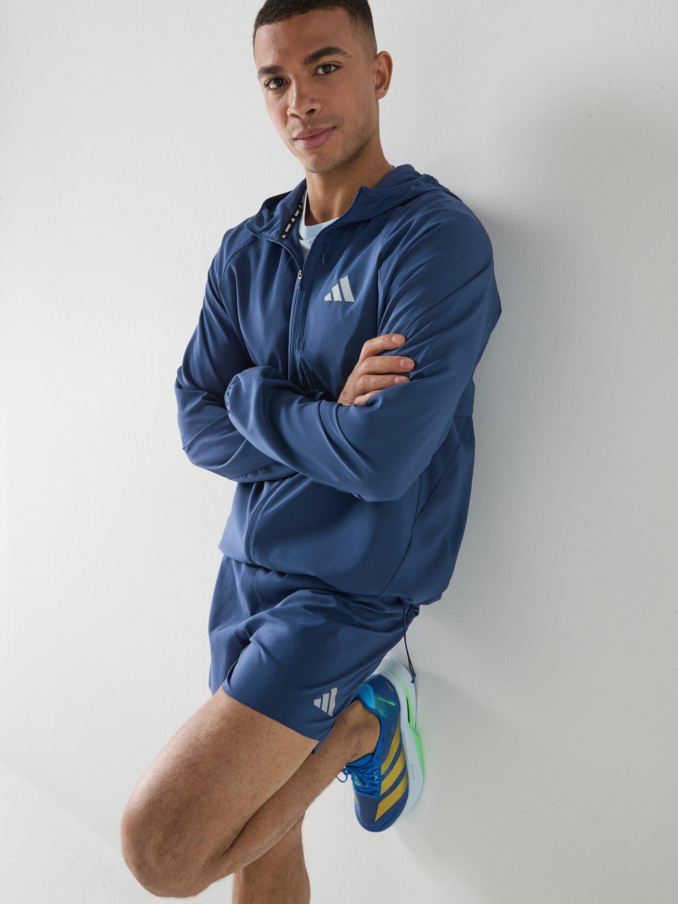 Image 1 of 6 of adidas Mens Running Adi365 Essentials 7 Inch Shorts - Navy