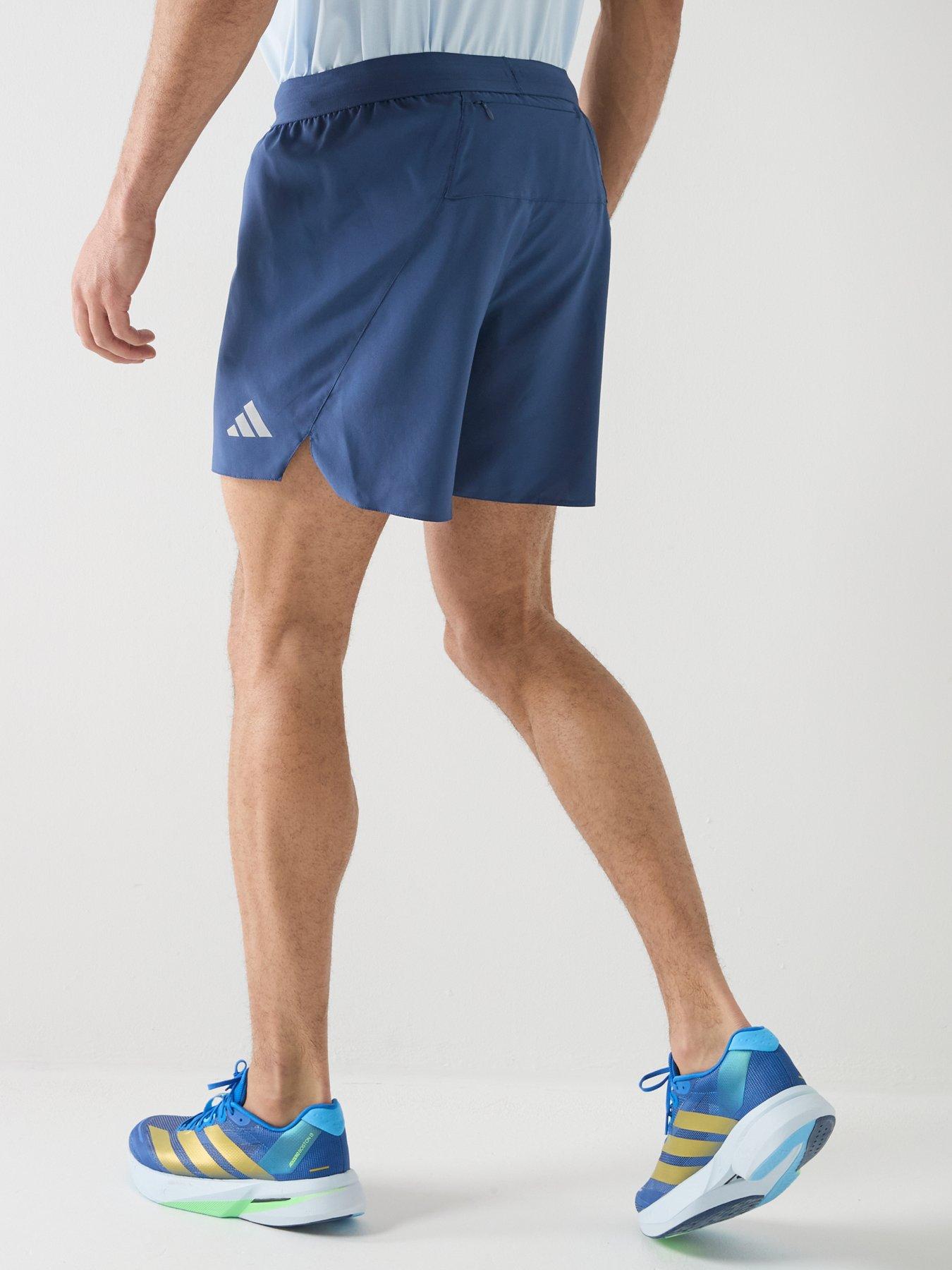 Image 2 of 6 of adidas Mens Running Adi365 Essentials 7 Inch Shorts - Navy
