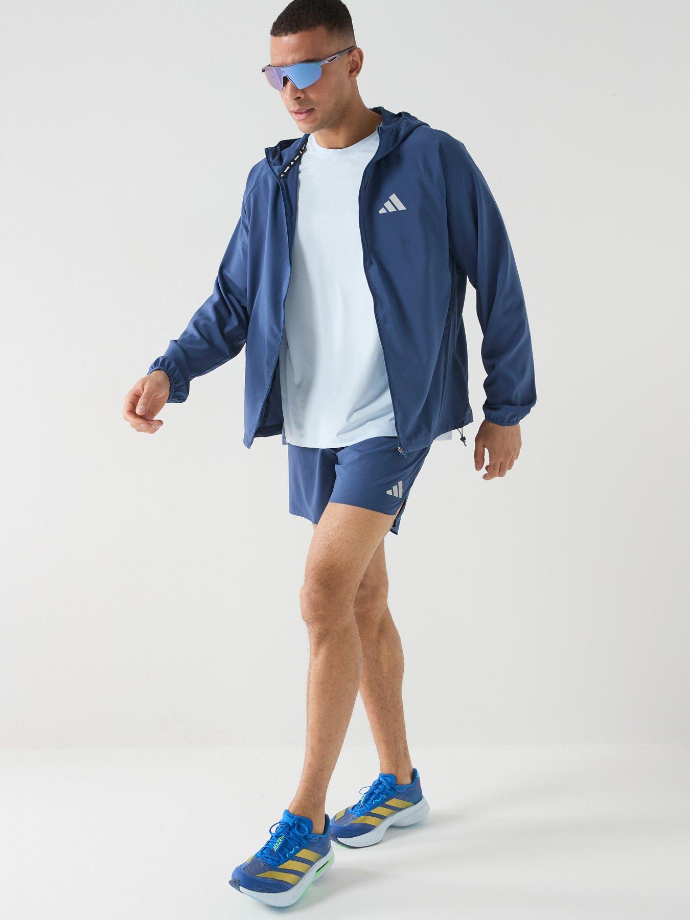 Image 3 of 6 of adidas Mens Running Adi365 Essentials 7 Inch Shorts - Navy