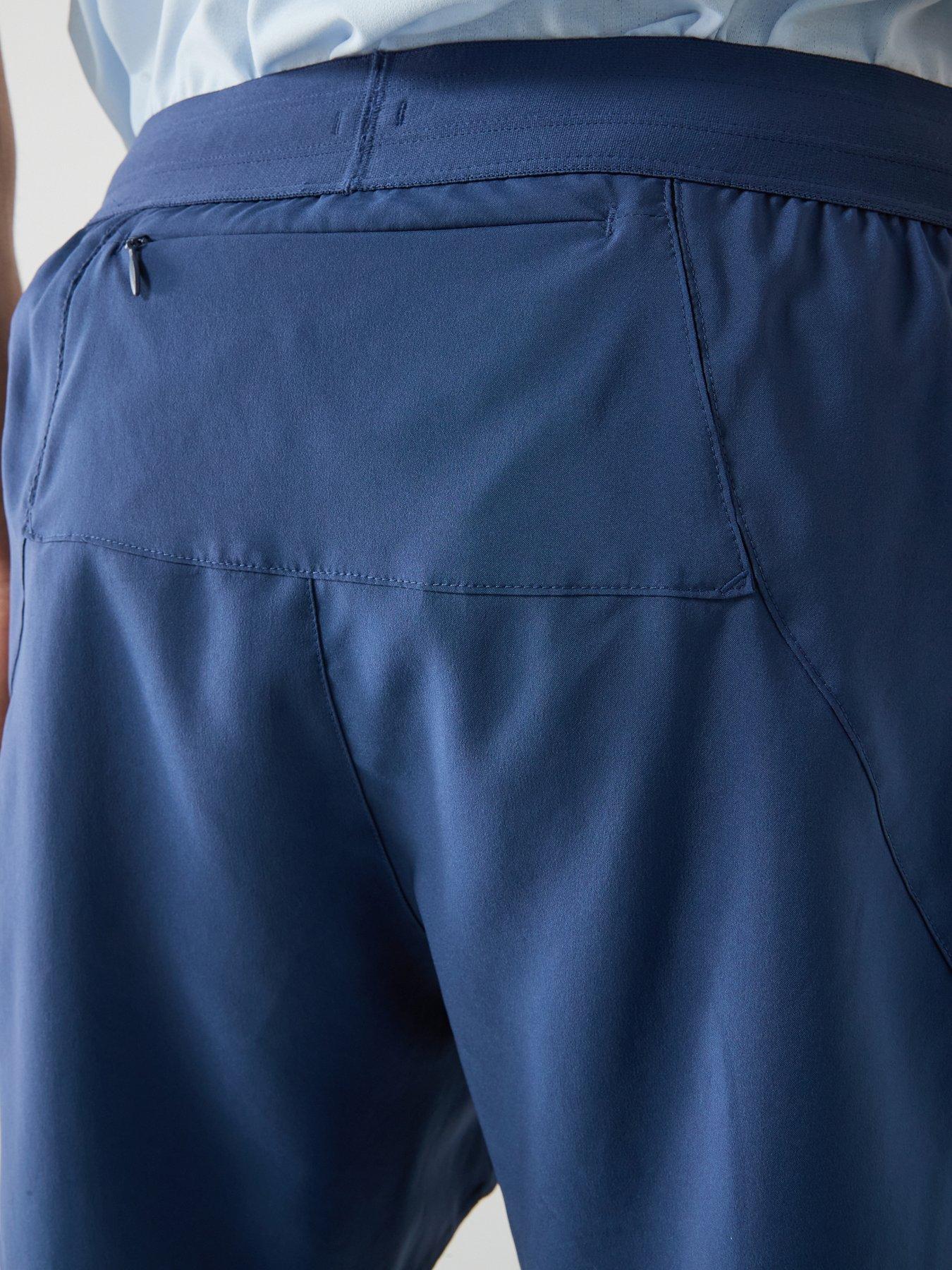 Image 4 of 6 of adidas Mens Running Adi365 Essentials 7 Inch Shorts - Navy