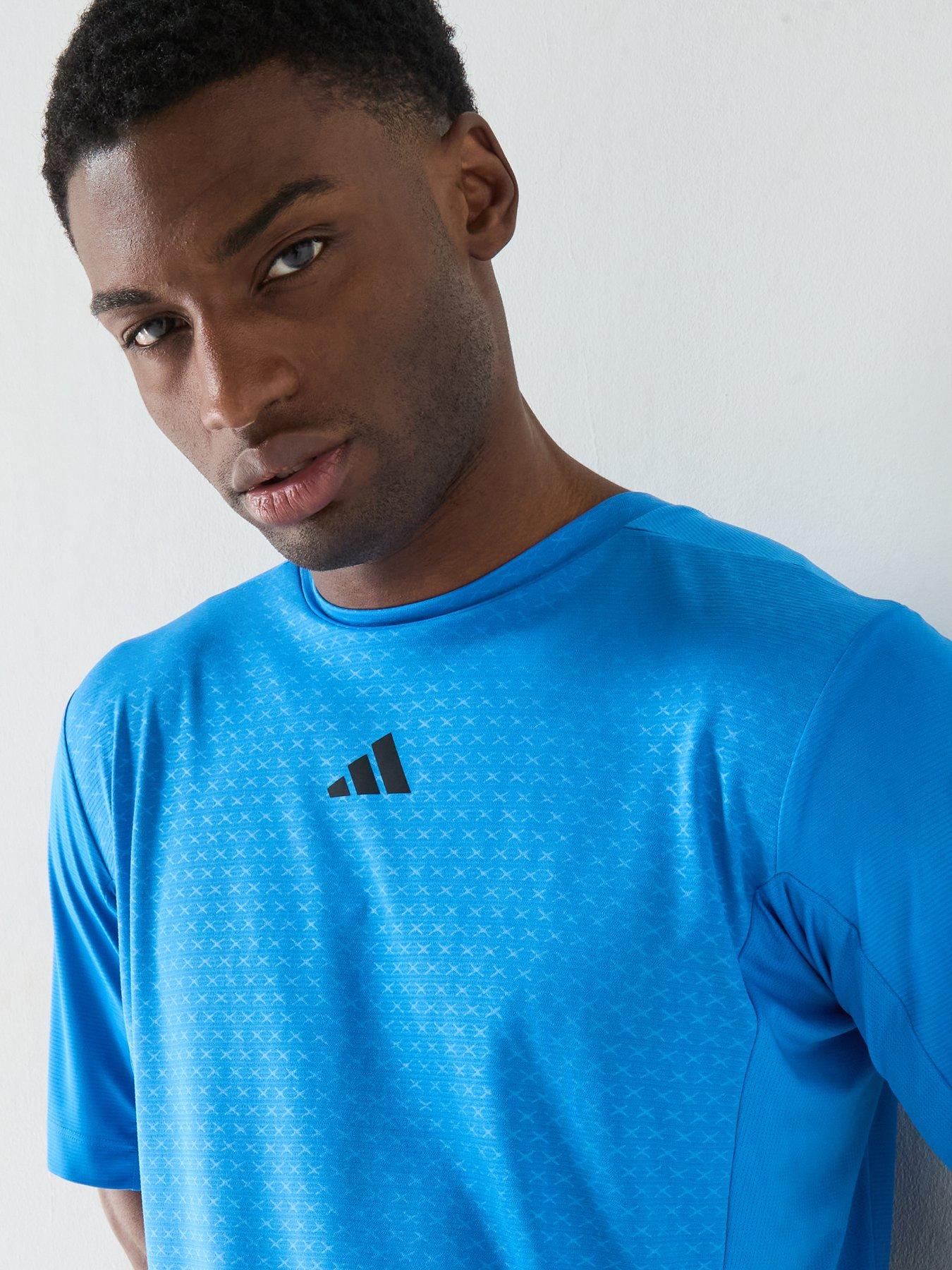 Image 4 of 5 of adidas Mens Training Power T-Shirt - Blue