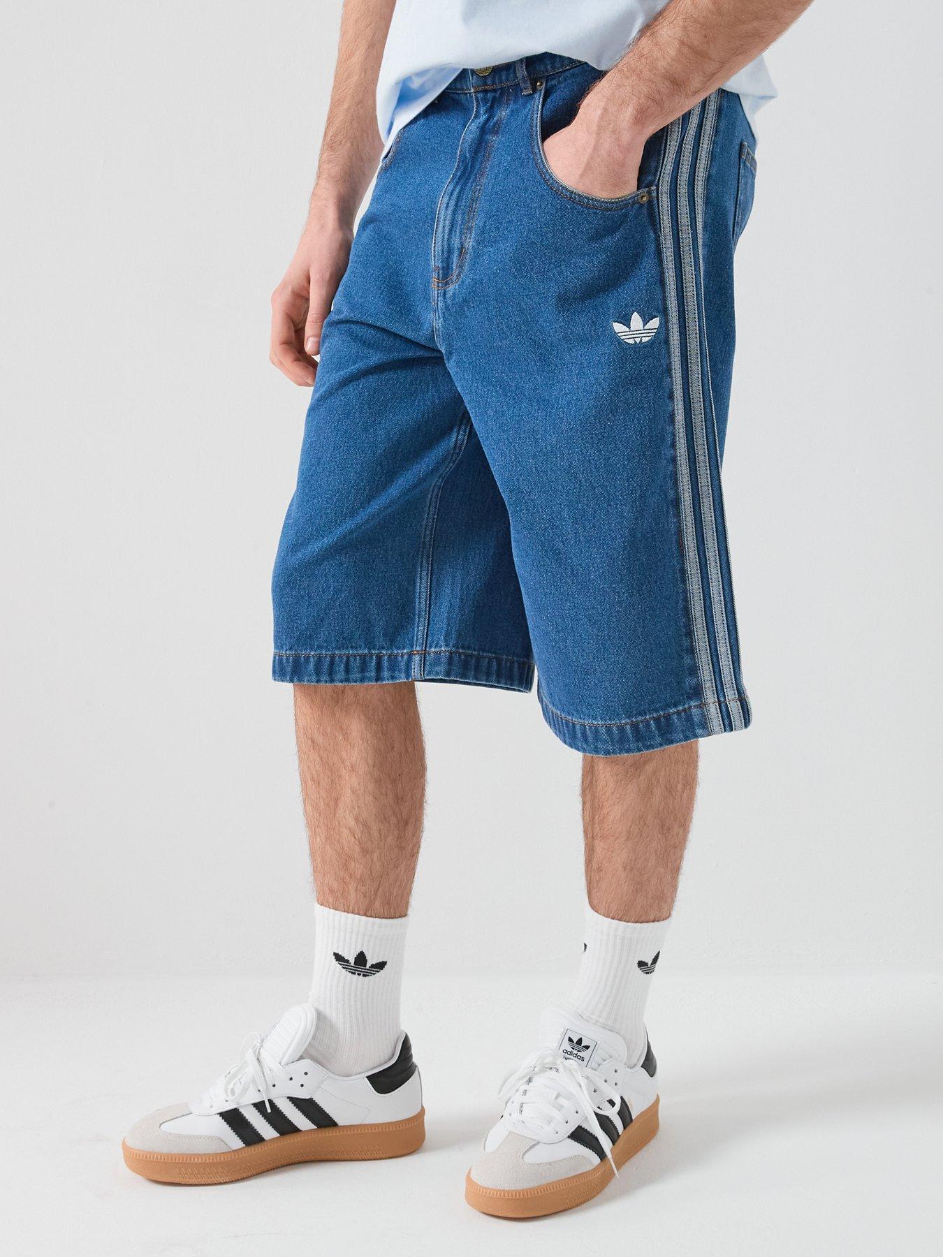 adidas Originals Men's Firebird Adicolour Denim Shorts - Blue