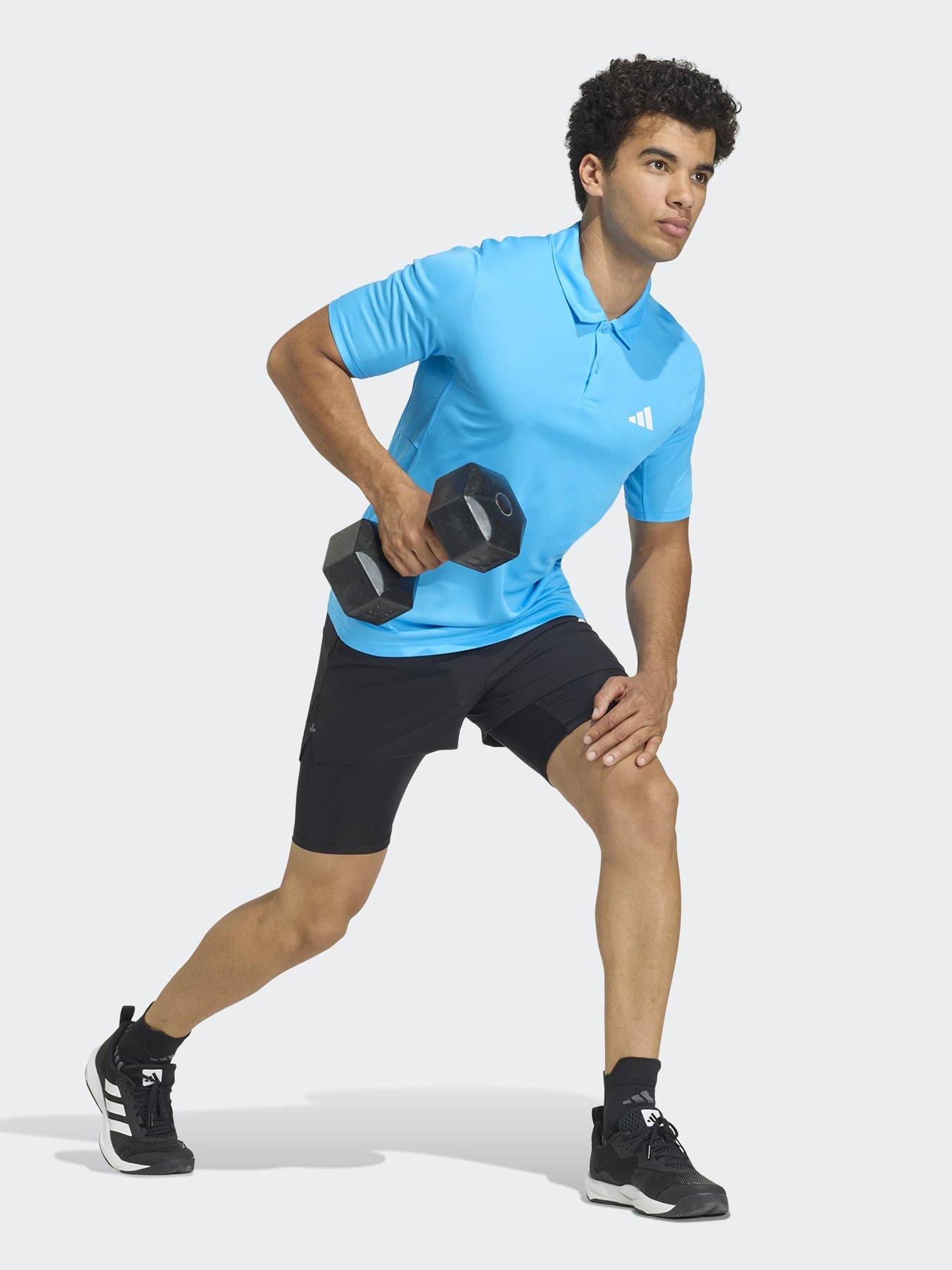 Image 3 of 5 of adidas Mens Training Polo - Blue