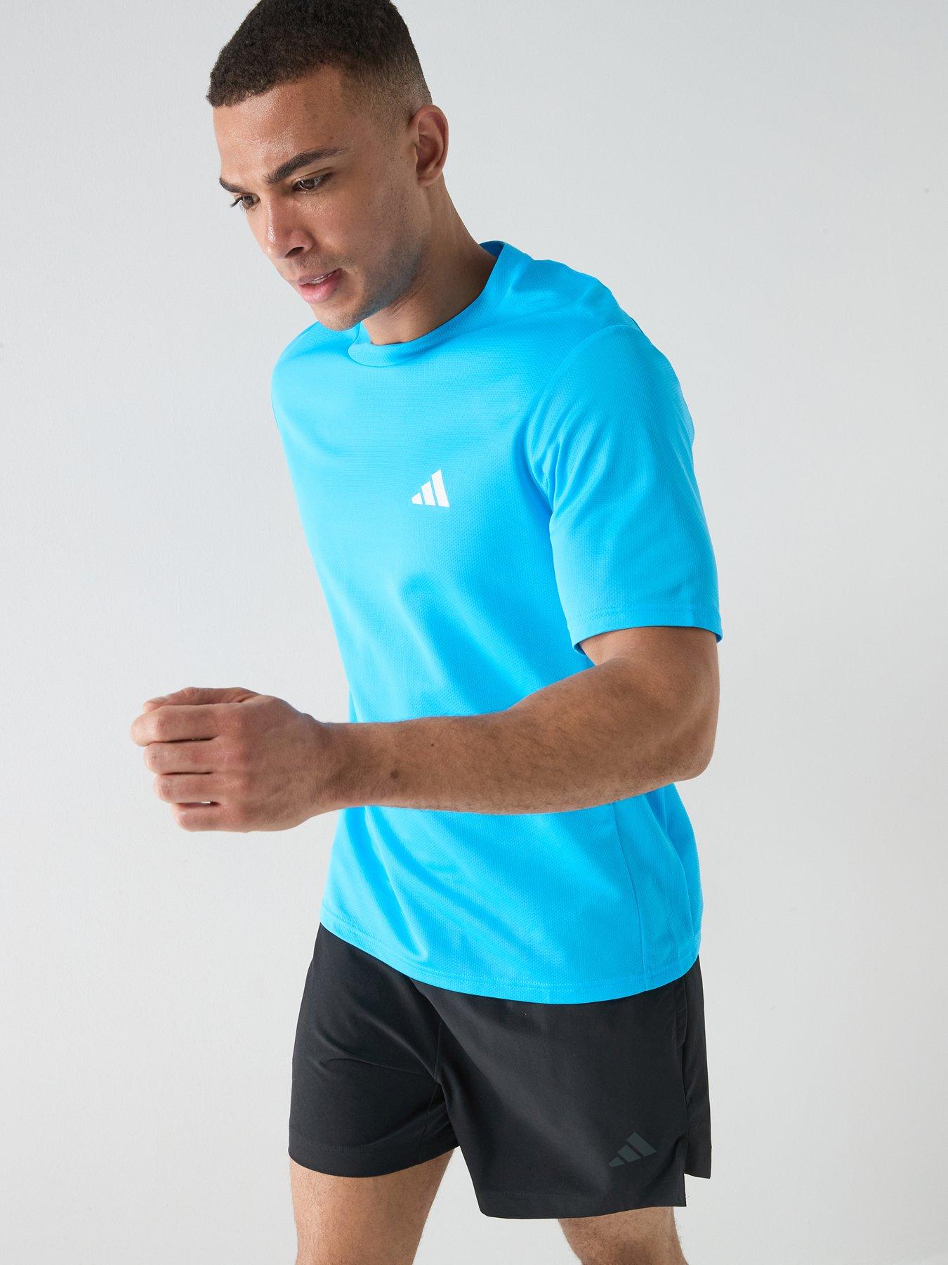 adidas Mens Training Workout Essentials T-Shirt - Blue