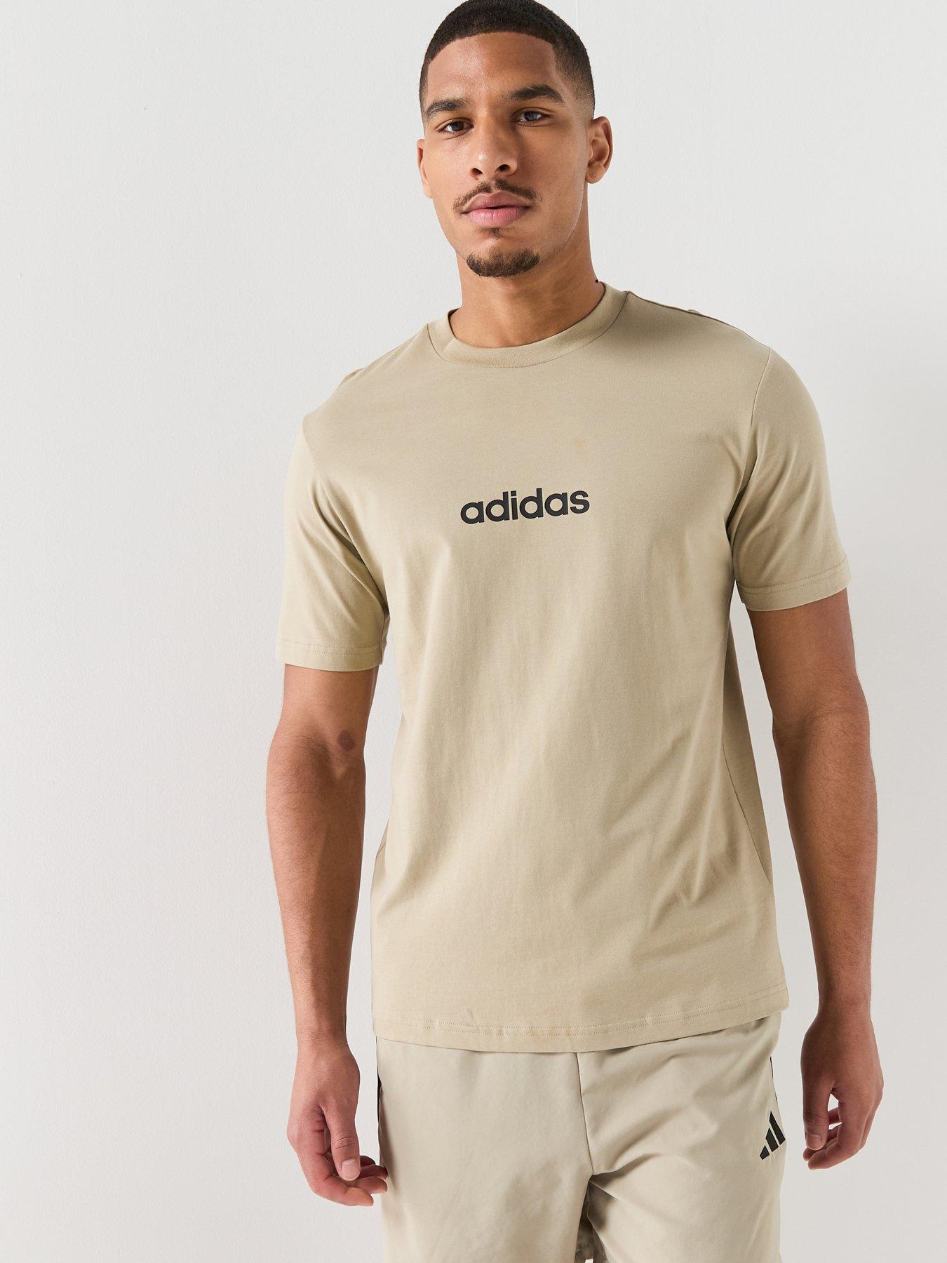 adidas-sportswear-mens-essentials-linear-single-jersey-tee-brownfront