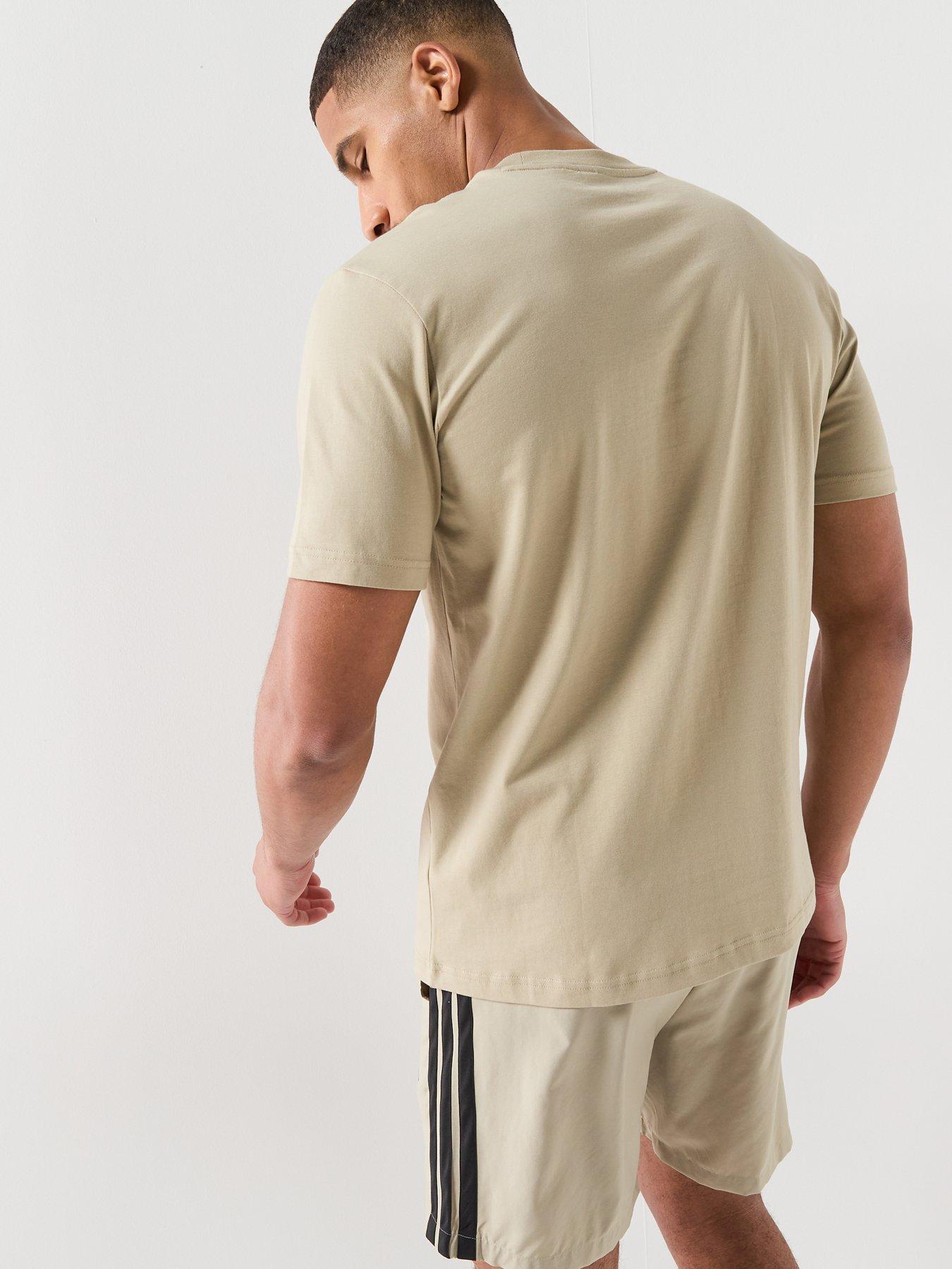 adidas-sportswear-mens-essentials-linear-single-jersey-tee-brownstillFront