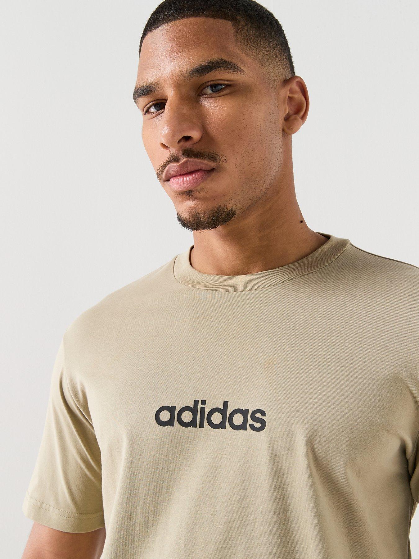 adidas-sportswear-mens-essentials-linear-single-jersey-tee-brownoutfit