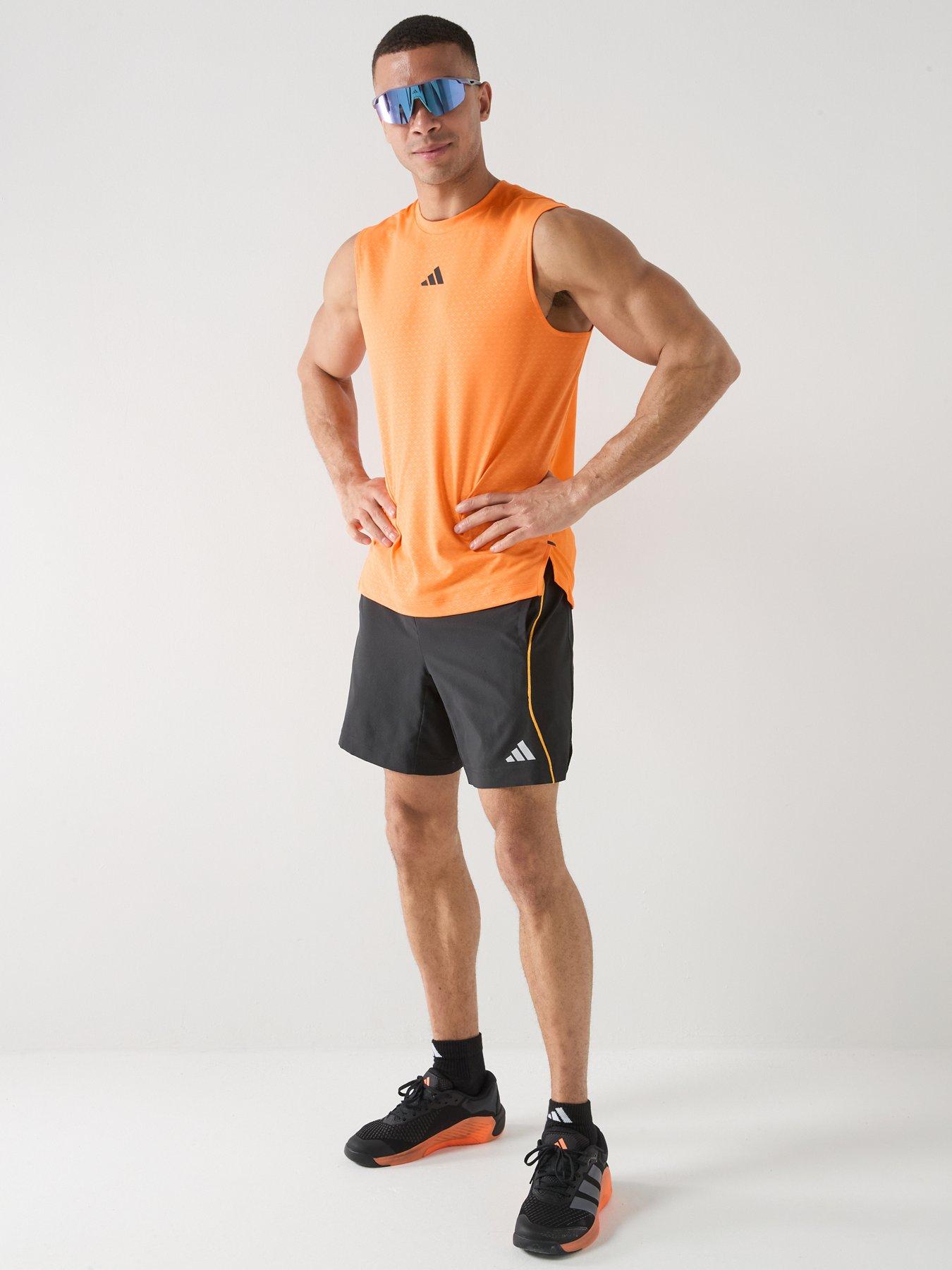 Image 3 of 6 of adidas Mens Training Power Tank - Orange