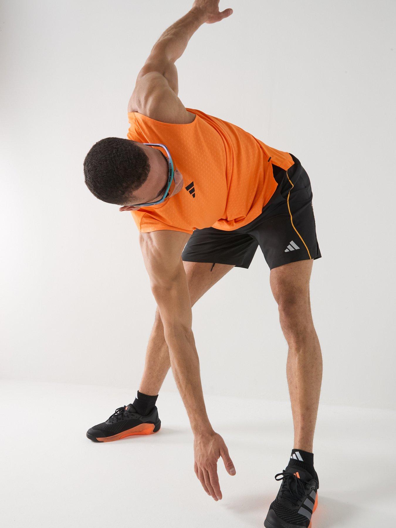 Image 4 of 6 of adidas Mens Training Power Tank - Orange