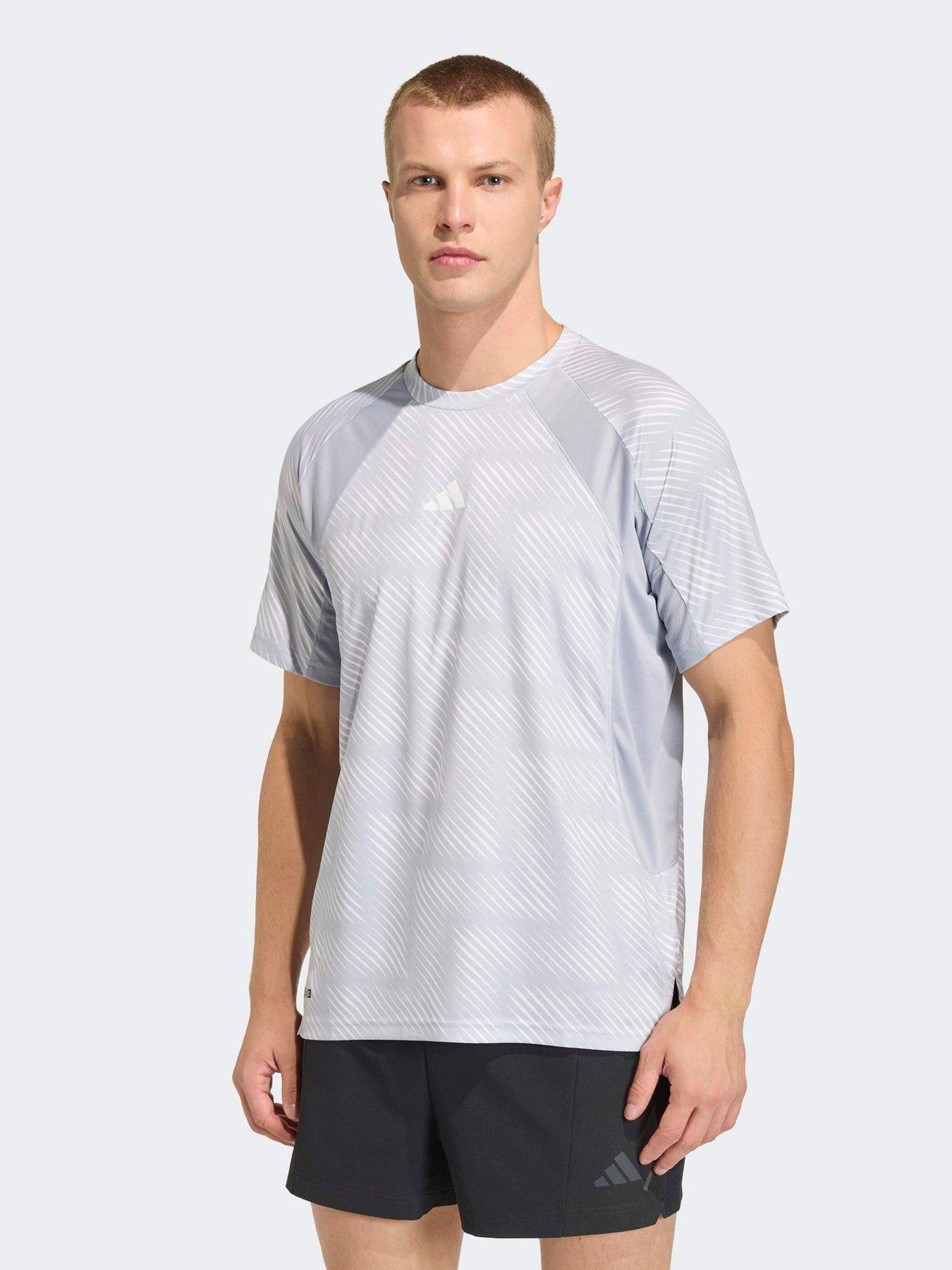 Image 1 of 5 of adidas Mens Training Tech Tee - Silver